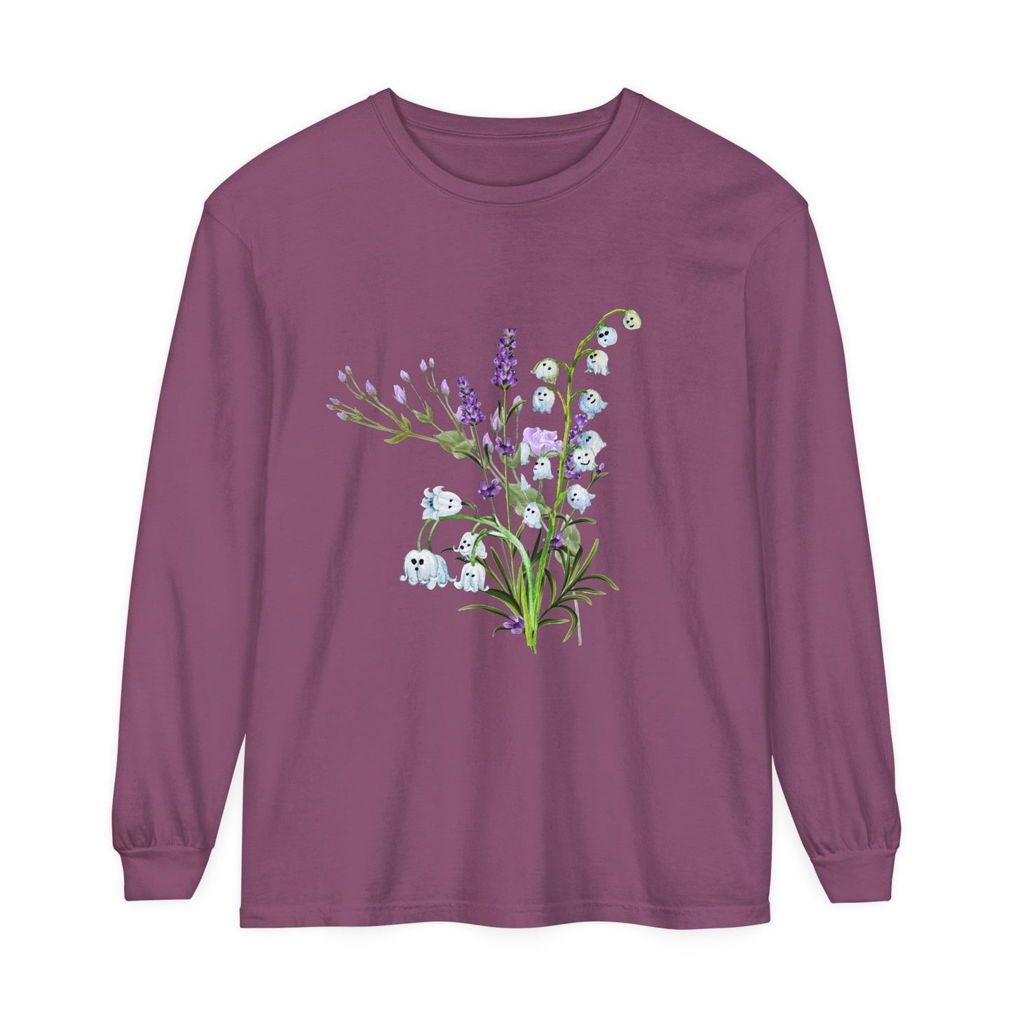 Ghost Lily of the Valley Unisex Long Sleeve T-Shirt - Witcheasy