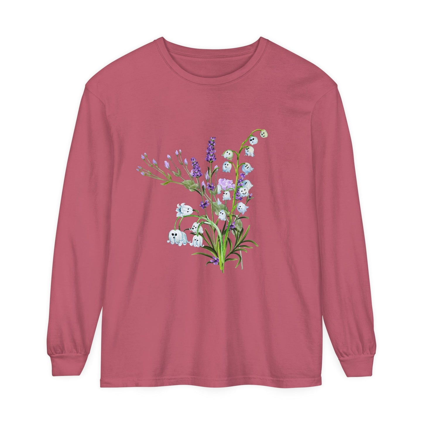 Ghost Lily of the Valley Unisex Long Sleeve T-Shirt - Witcheasy