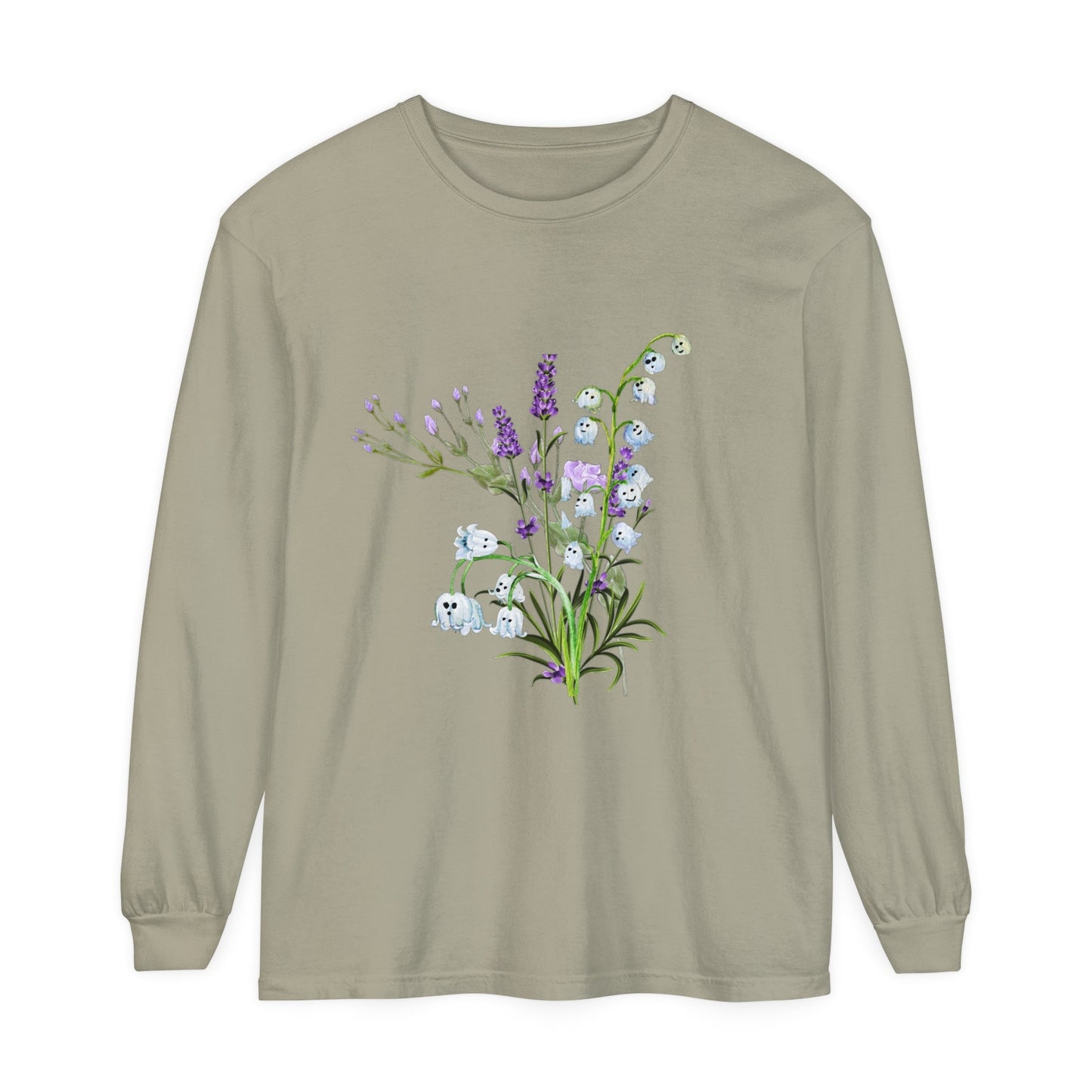 Ghost Lily of the Valley Unisex Long Sleeve T-Shirt - Witcheasy