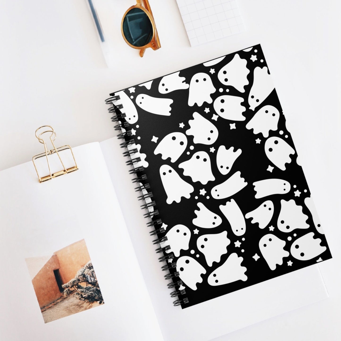 Ghost - Spiral Notebook - Ruled Line - Witcheasy