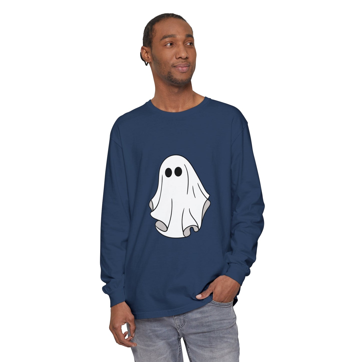 Ghost Unisex Long Sleeve T-Shirt - Witcheasy