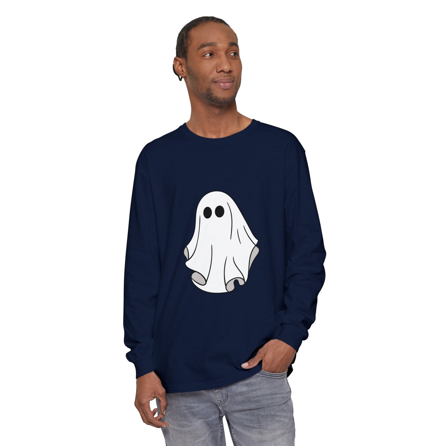 Ghost Unisex Long Sleeve T-Shirt - Witcheasy