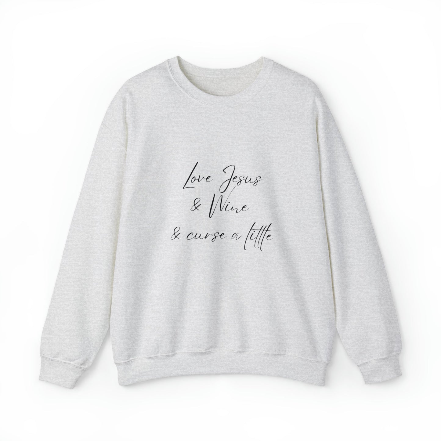 Jesus, Wine & Curse Unisex Crewneck Sweatshirt - Witcheasy