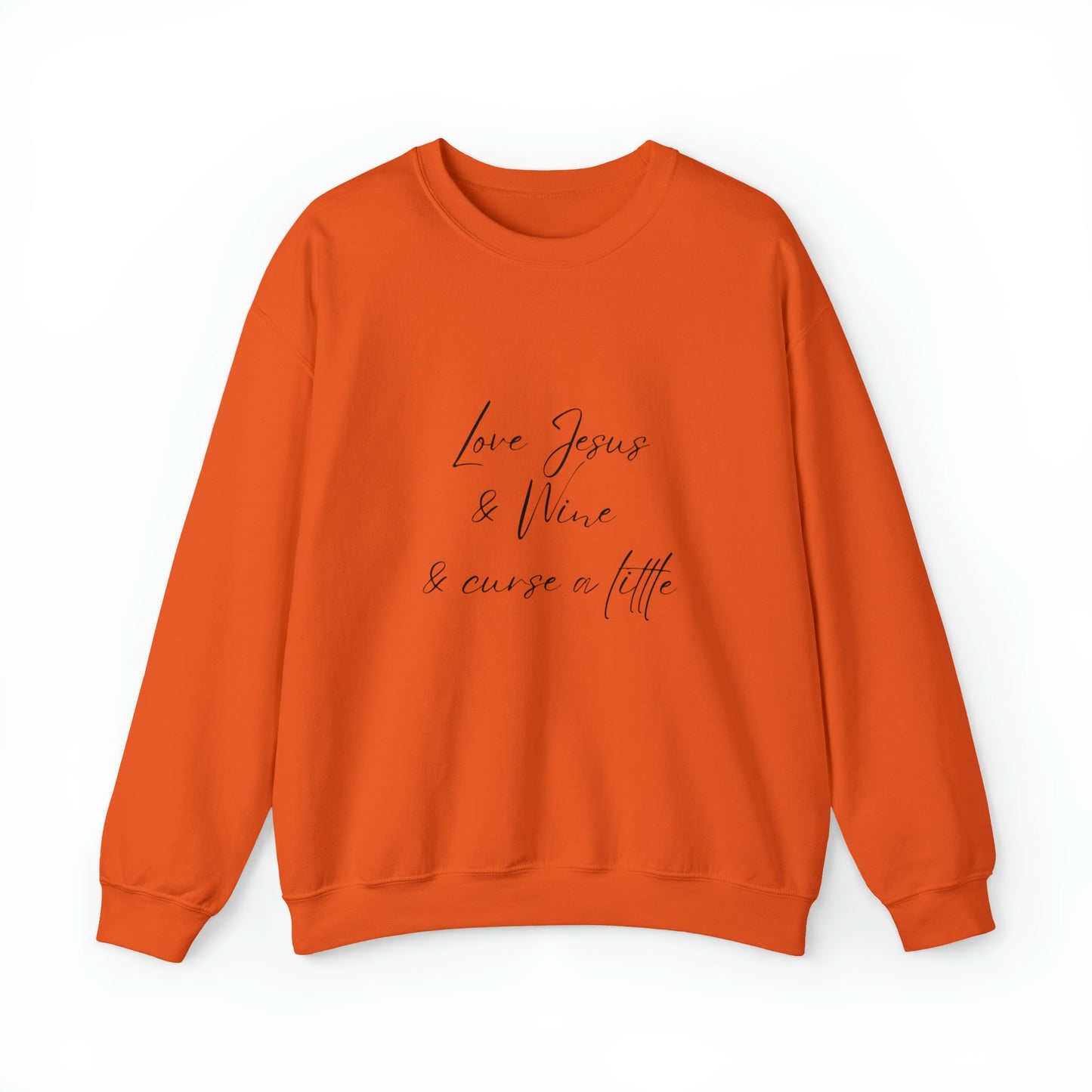 Jesus, Wine & Curse Unisex Crewneck Sweatshirt - Witcheasy