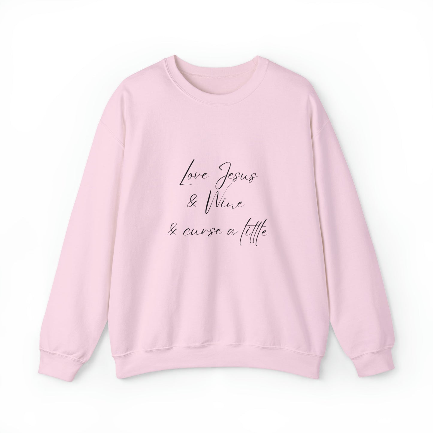 Jesus, Wine & Curse Unisex Crewneck Sweatshirt - Witcheasy