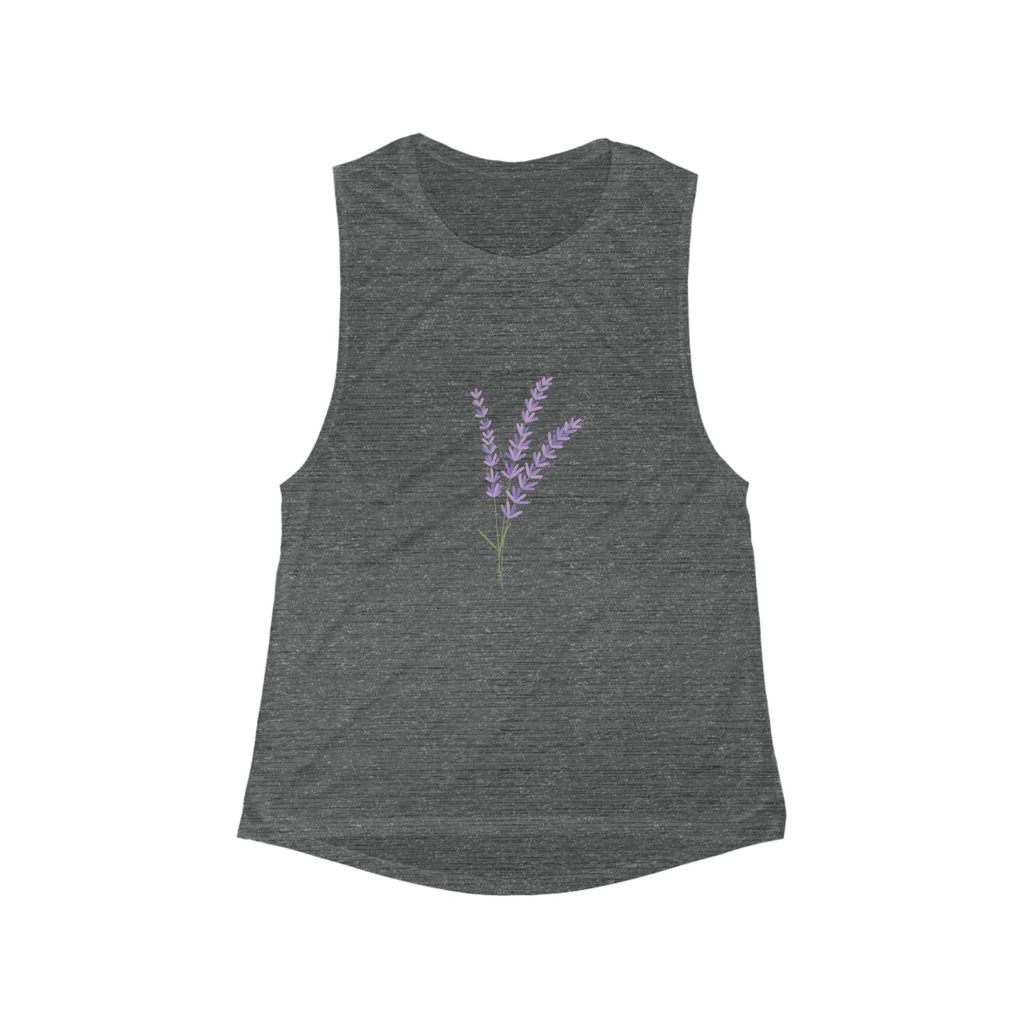 Lavender Flowy Scoop Muscle Tank - Witcheasy