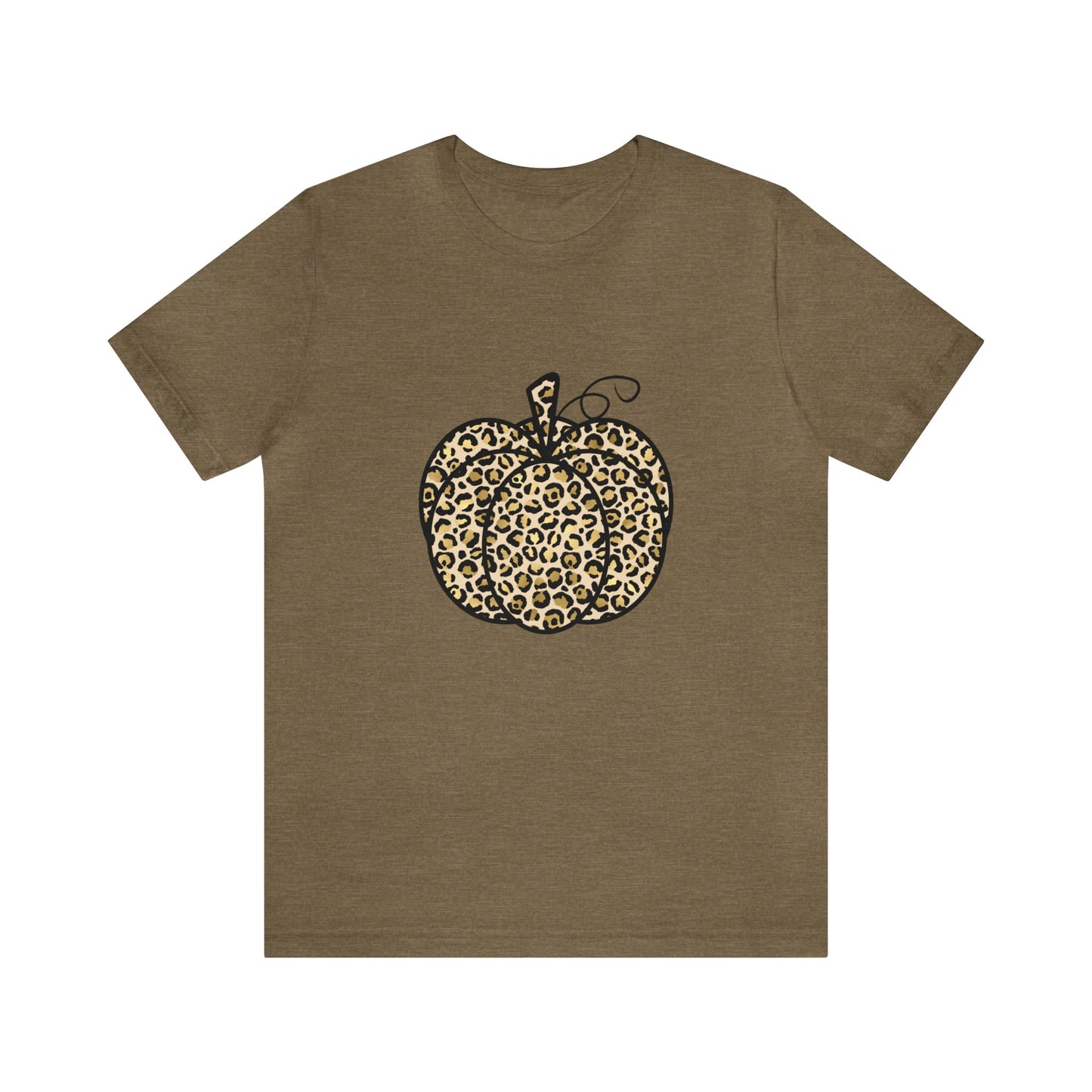 Leopard Pumpkin Unisex Jersey Short Sleeve Tee - Witcheasy