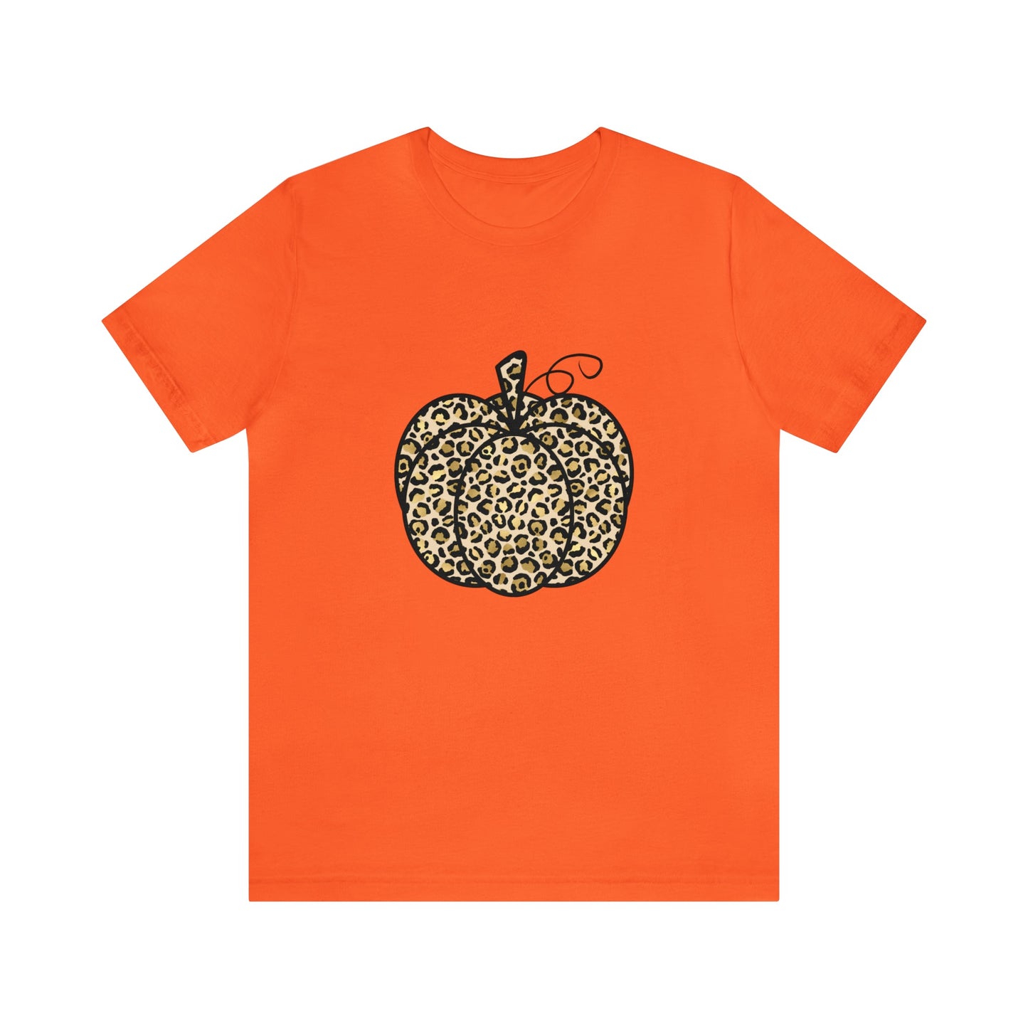 Leopard Pumpkin Unisex Jersey Short Sleeve Tee - Witcheasy