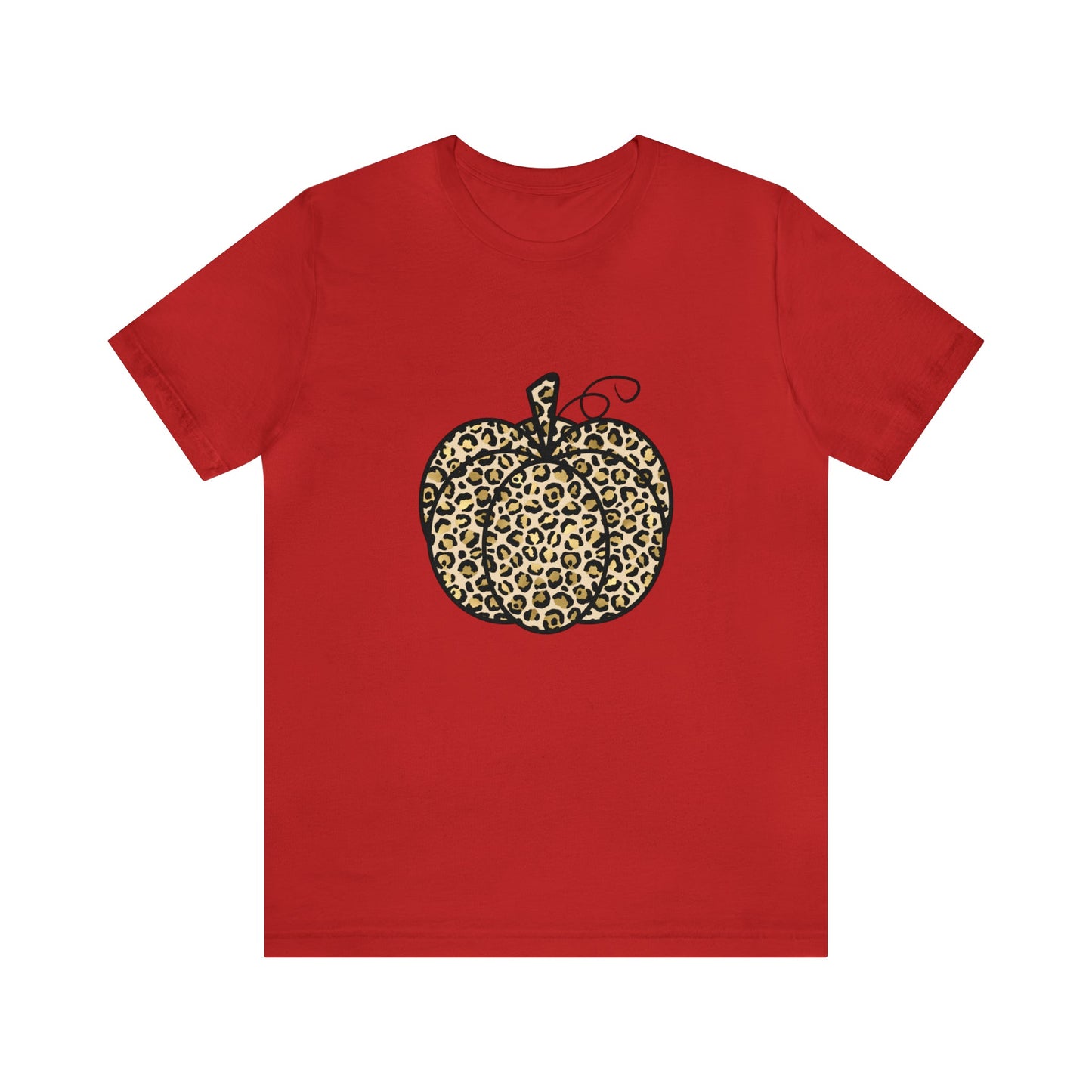 Leopard Pumpkin Unisex Jersey Short Sleeve Tee - Witcheasy