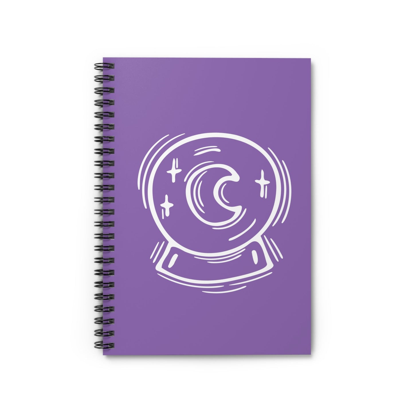Magic Ball Purple - Spiral Notebook - Ruled Line - Witcheasy