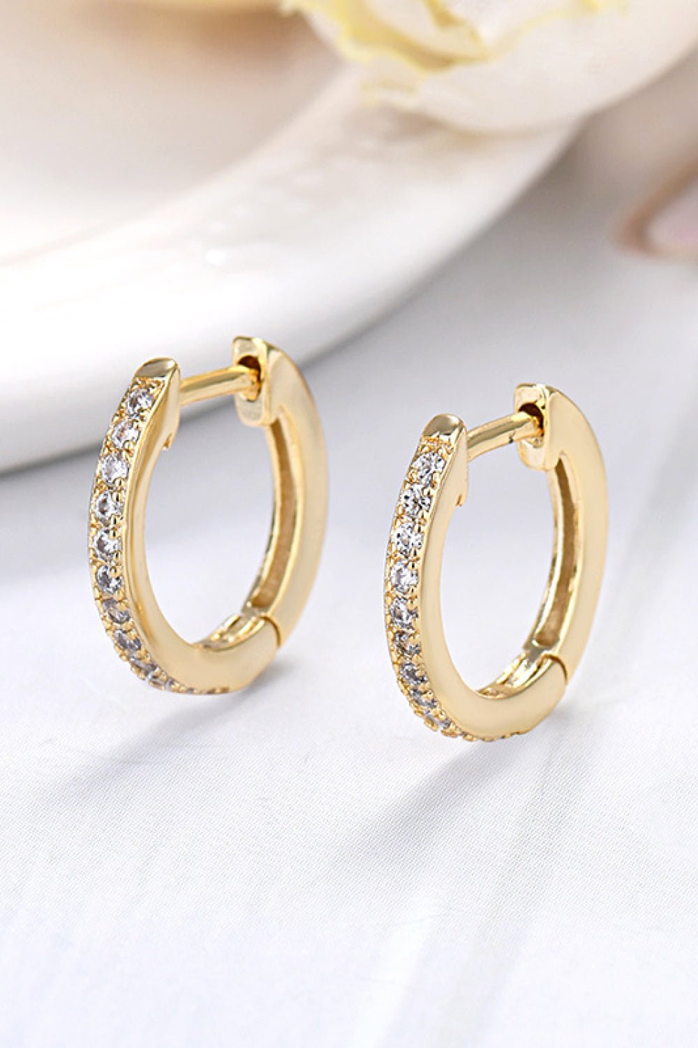 Moissanite 925 Sterling Silver Huggie Earrings - Witcheasy