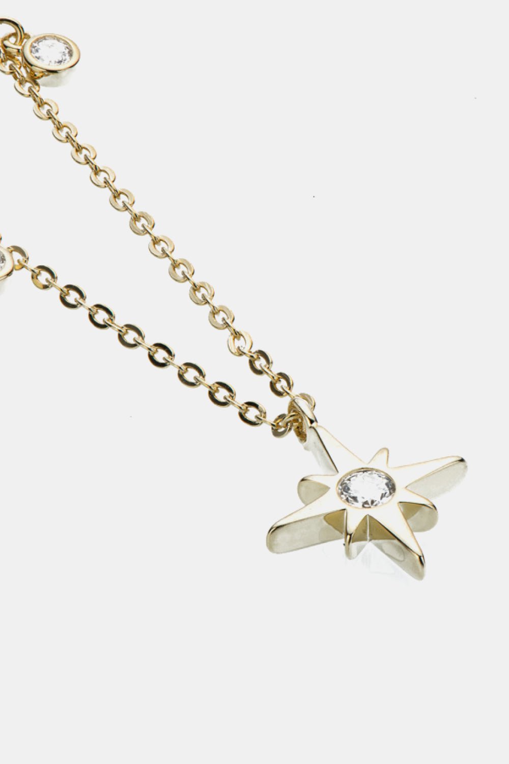 Moissanite North Star Pendant 925 Sterling Silver Necklace - Witcheasy