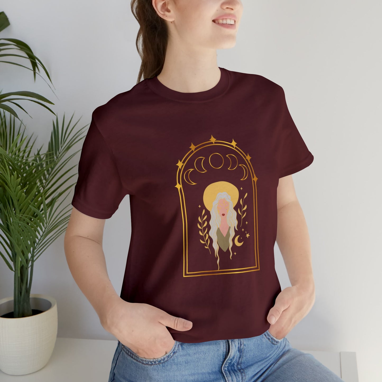 Moon Mirror Unisex Jersey Short Sleeve Tee - Witcheasy
