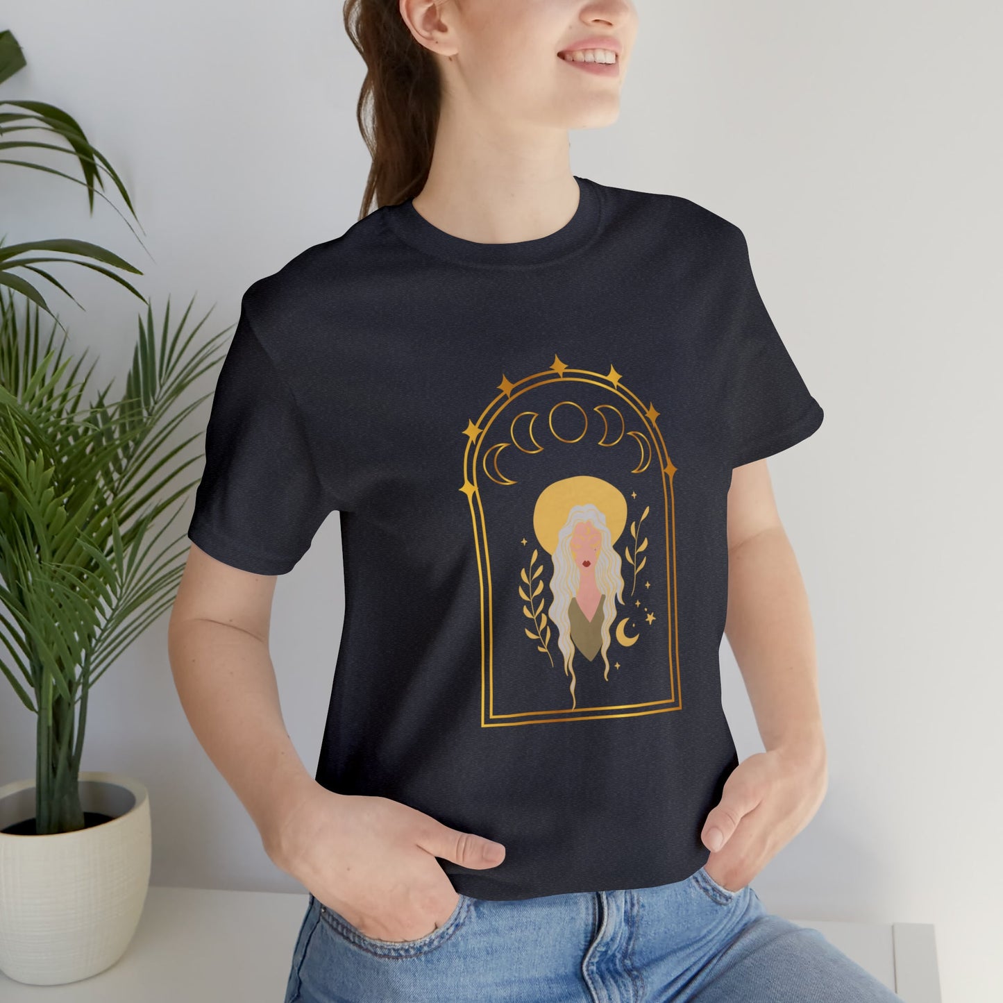 Moon Mirror Unisex Jersey Short Sleeve Tee - Witcheasy