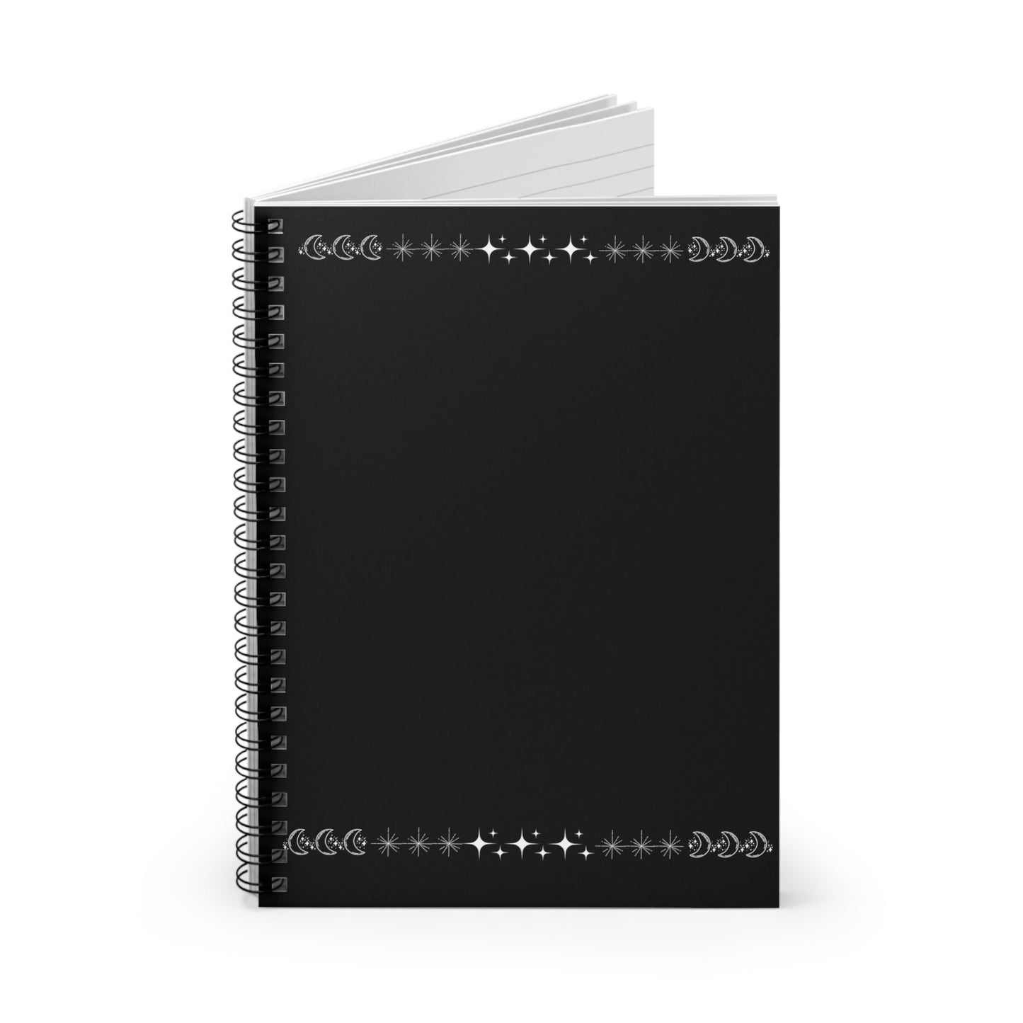Moon & Stars - Spiral Notebook - Ruled Line - Witcheasy