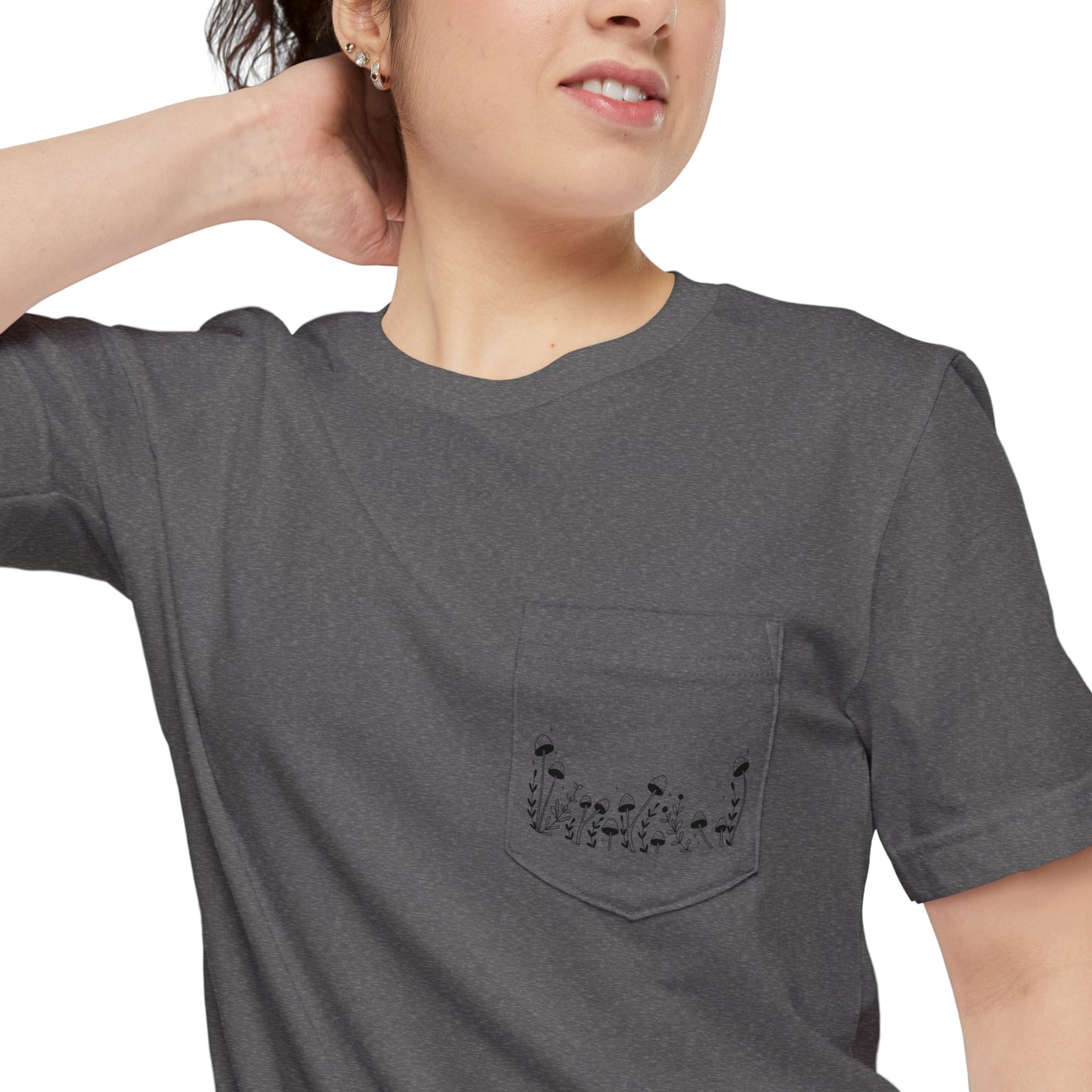 Mushroom Unisex Pocket Tee - Witcheasy