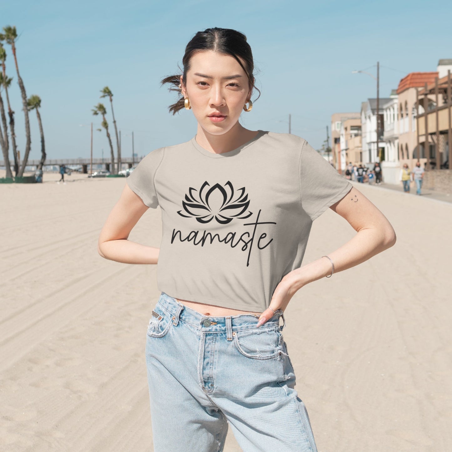 Namaste Cropped Tee - Witcheasy