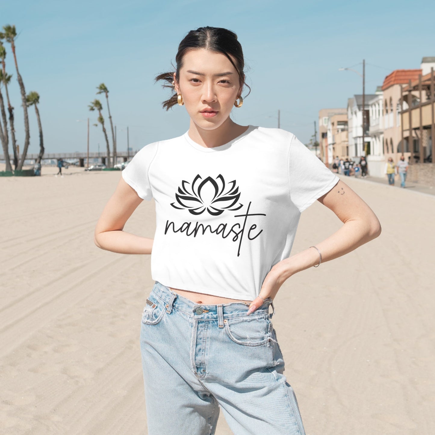 Namaste Cropped Tee - Witcheasy