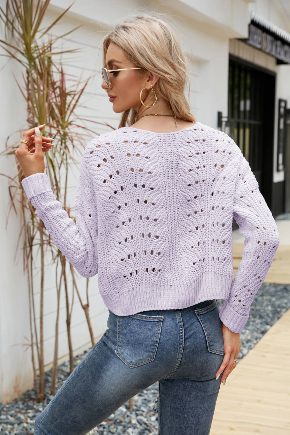 Open Front Cuffed Cropped Cardigan - Witcheasy