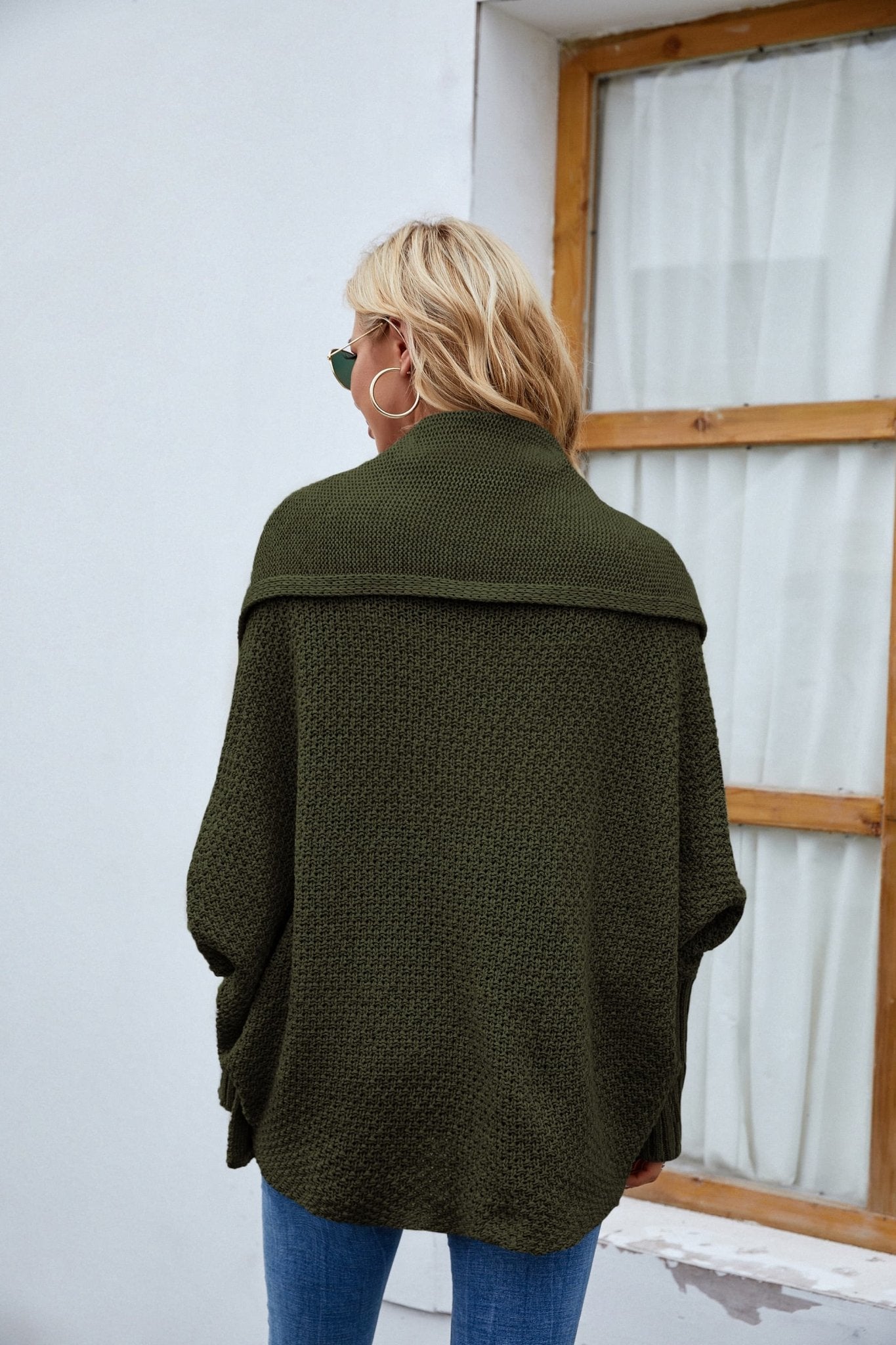 Open Front Long Sleeve Cardigan - Witcheasy