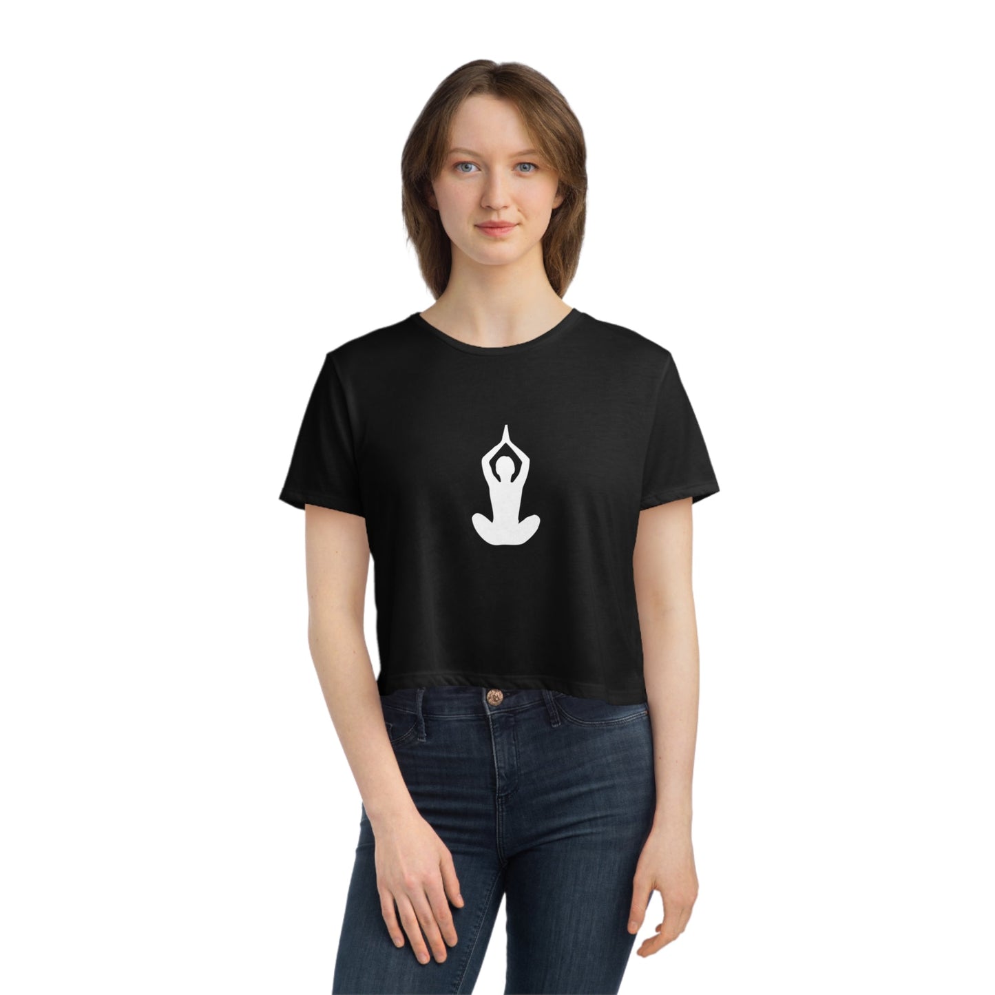 Padmasana Women's Flowy Cropped Tee - Witcheasy