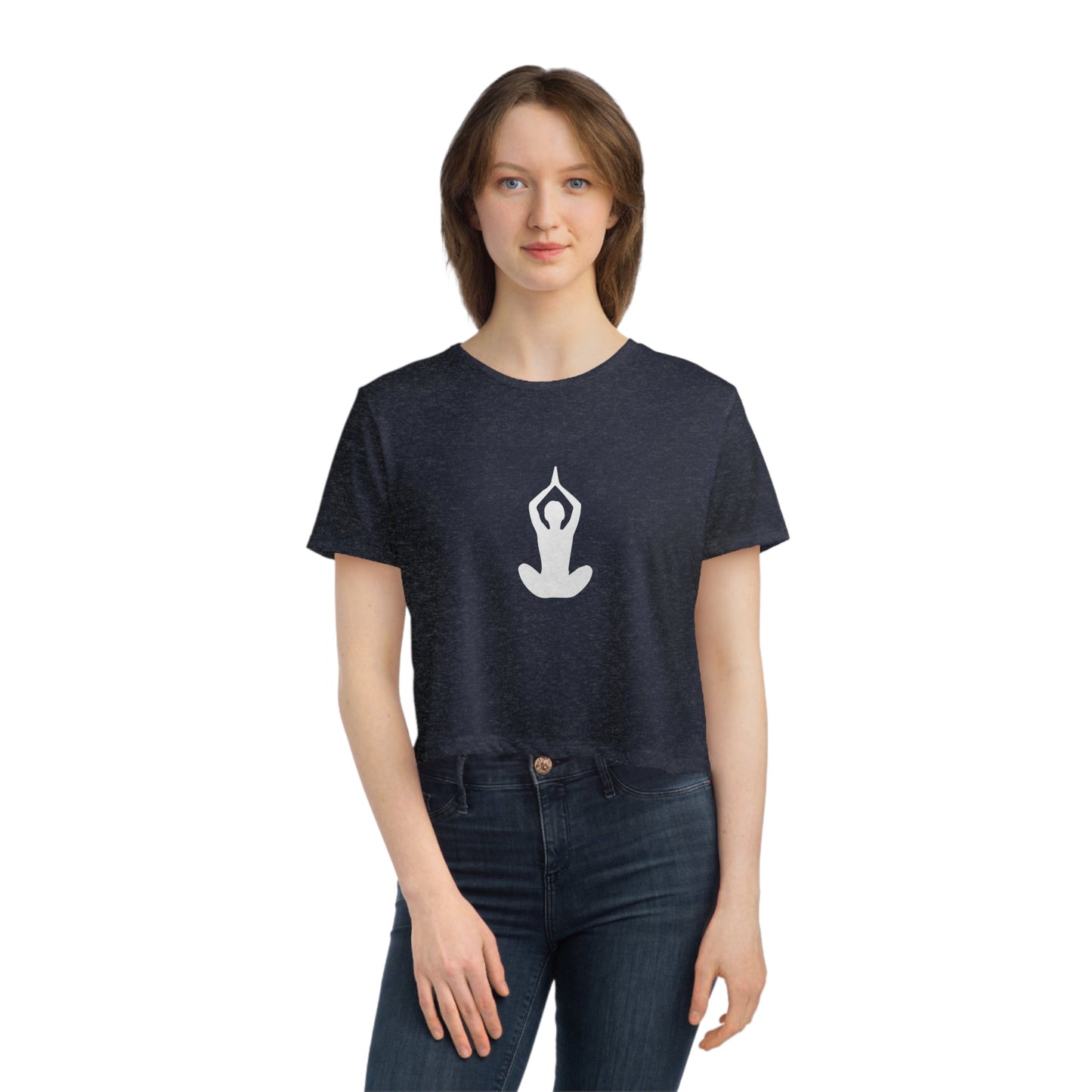 Padmasana Women's Flowy Cropped Tee - Witcheasy