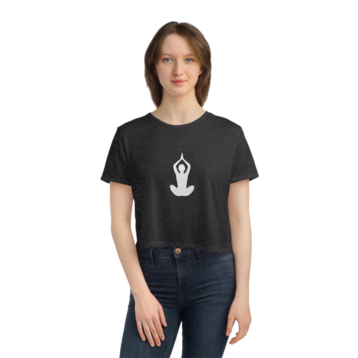 Padmasana Women's Flowy Cropped Tee - Witcheasy