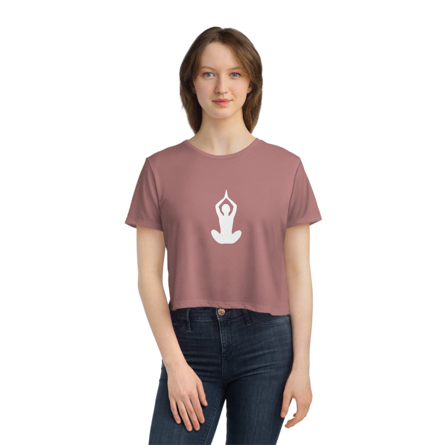 Padmasana Women's Flowy Cropped Tee - Witcheasy