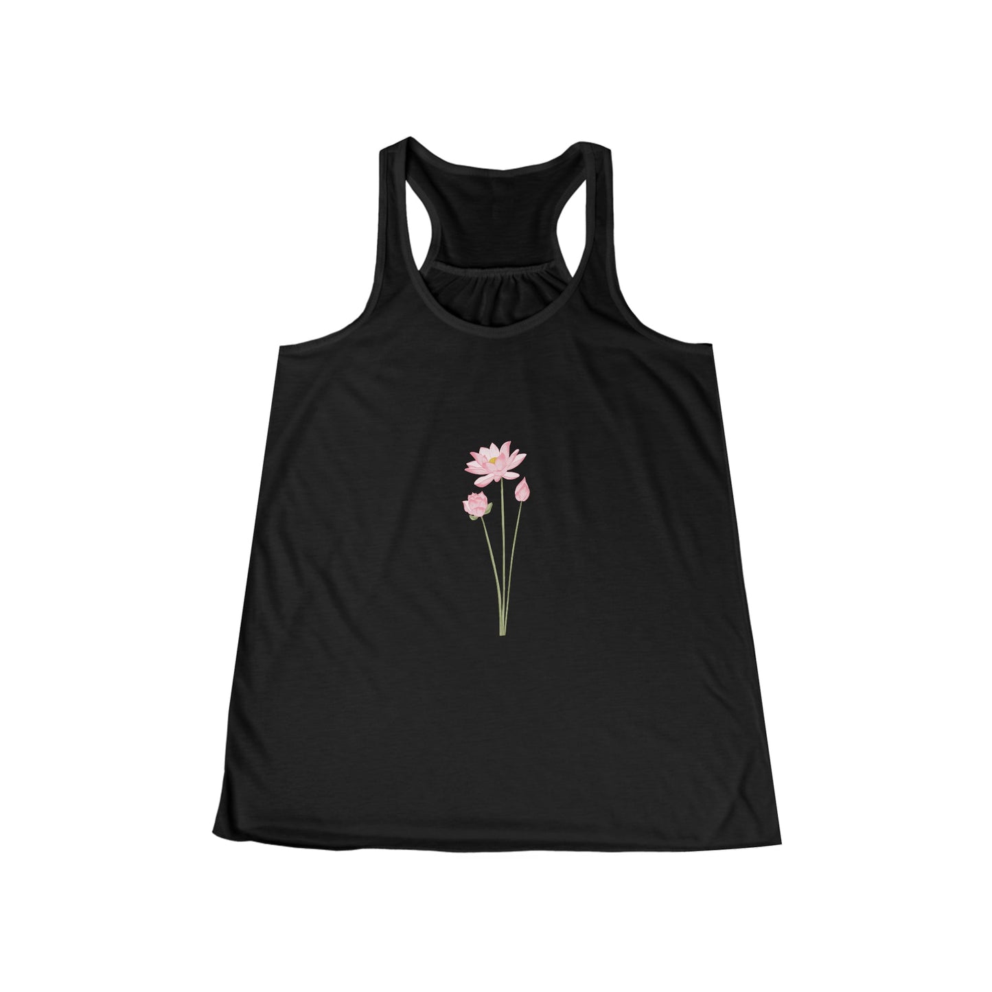 Pink Carnation Flowy Racerback Tank - Witcheasy