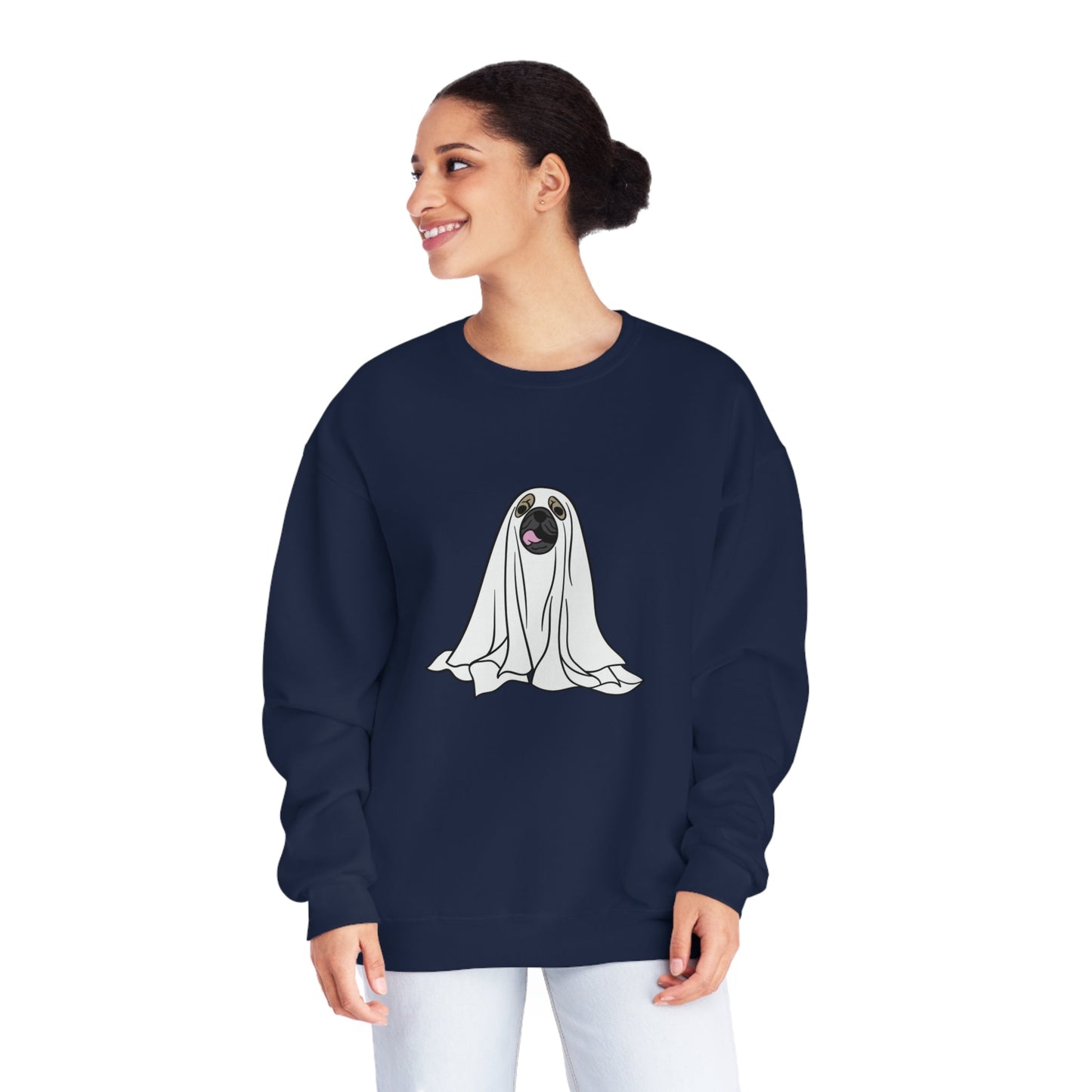 Pug Ghost Unisex Crewneck Sweatshirt - Witcheasy