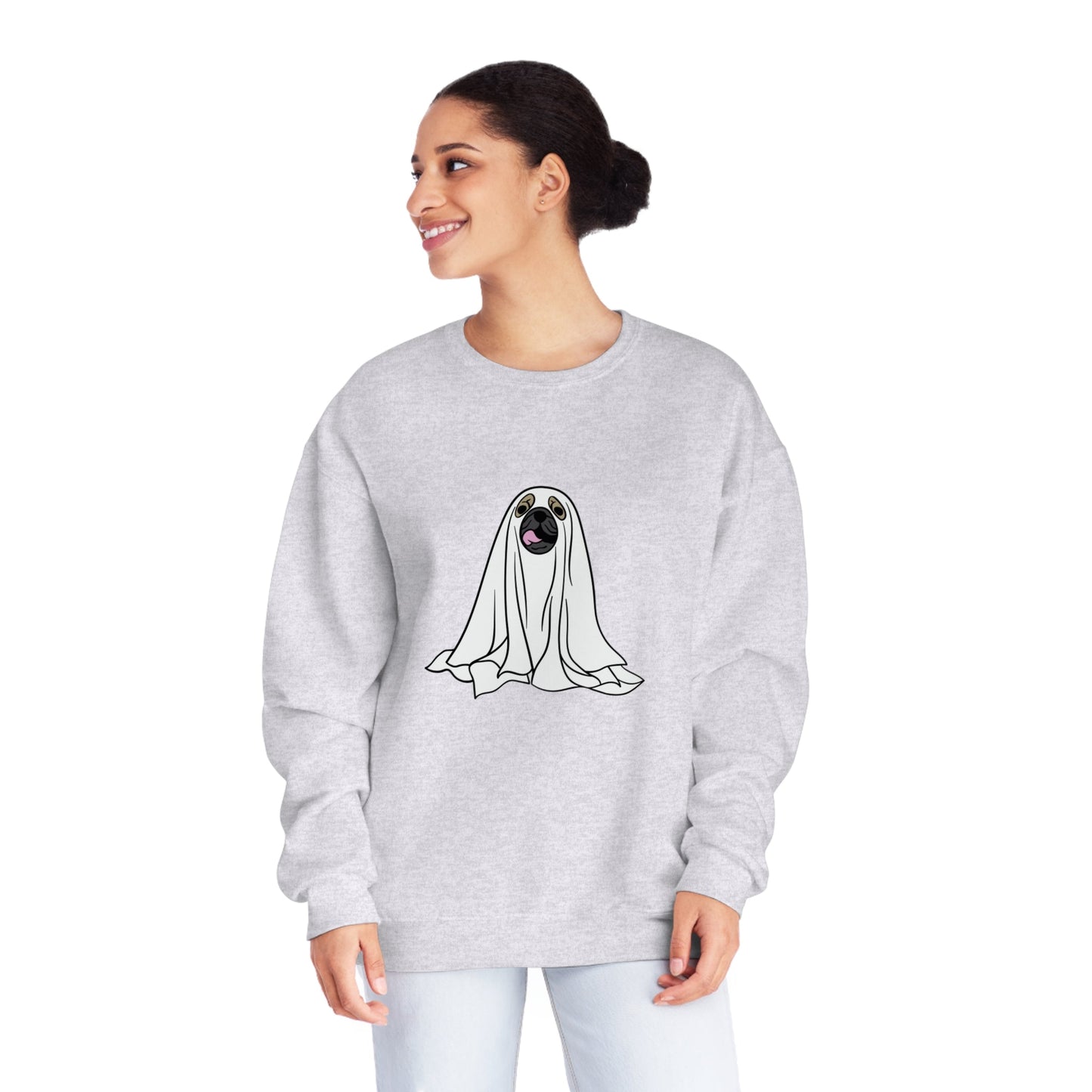 Pug Ghost Unisex Crewneck Sweatshirt - Witcheasy