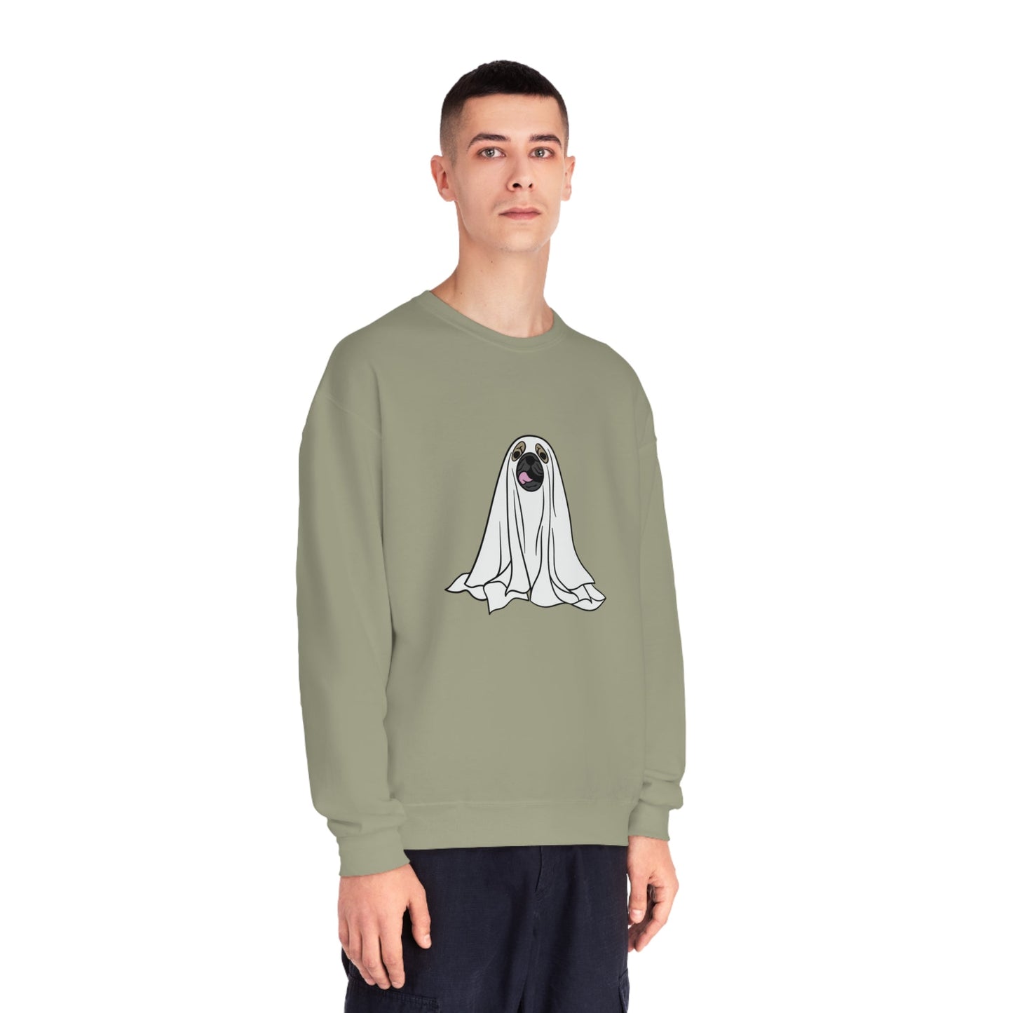 Pug Ghost Unisex Crewneck Sweatshirt - Witcheasy