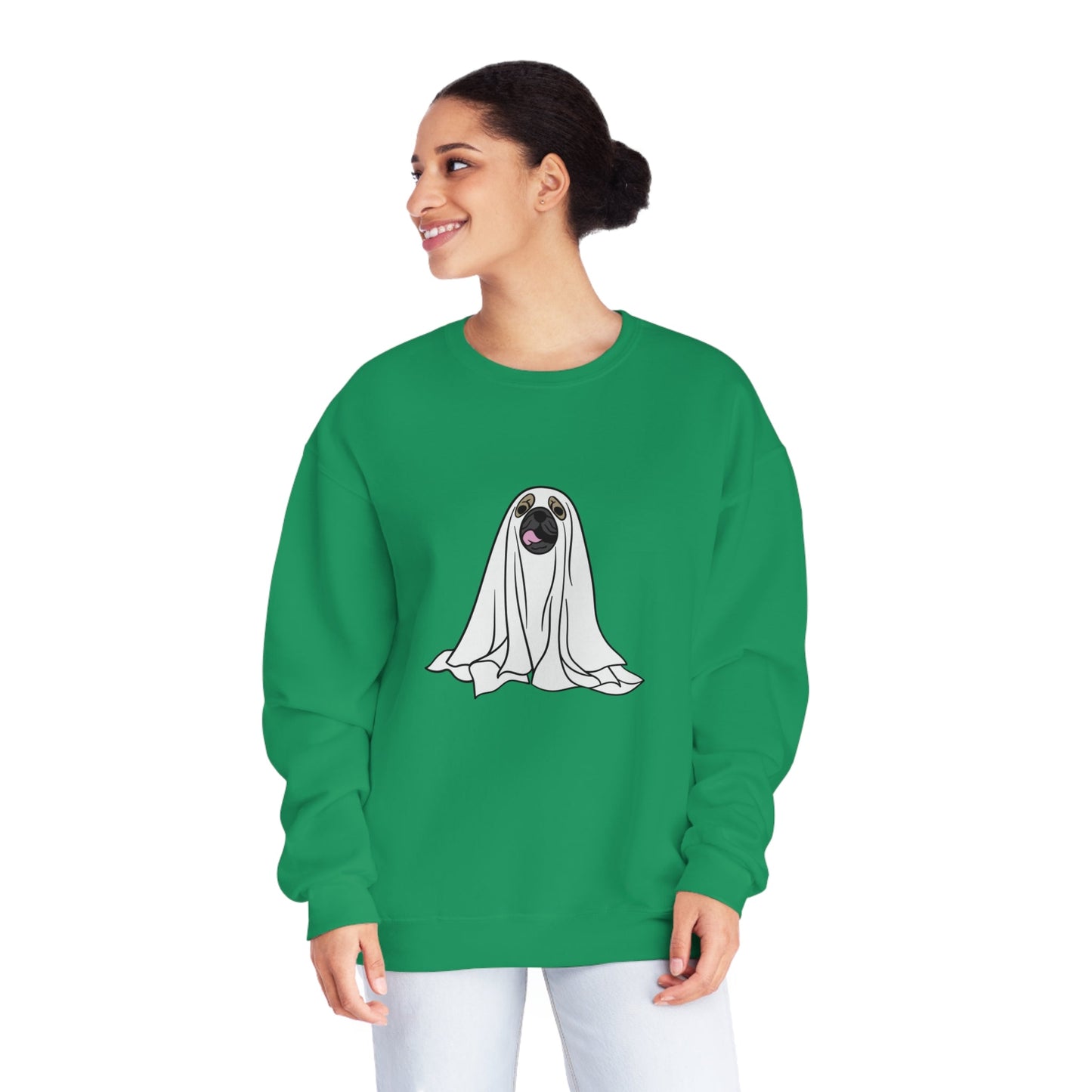 Pug Ghost Unisex Crewneck Sweatshirt - Witcheasy