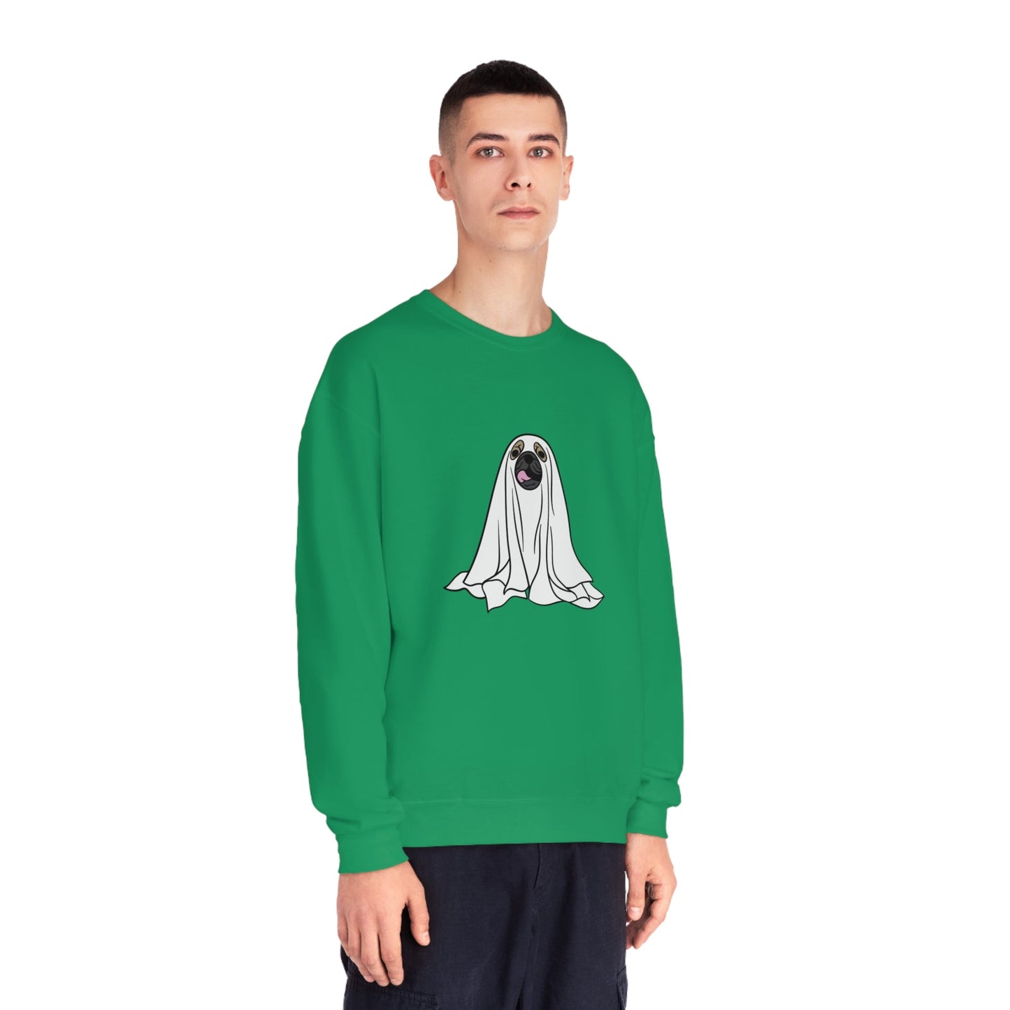 Pug Ghost Unisex Crewneck Sweatshirt - Witcheasy