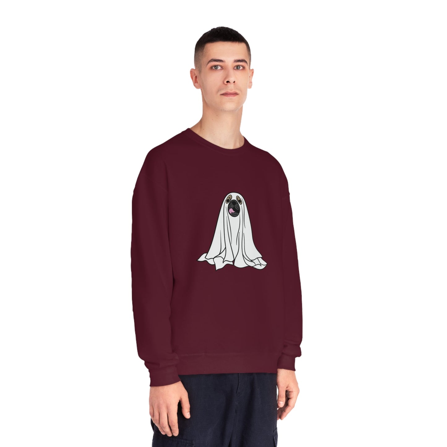 Pug Ghost Unisex Crewneck Sweatshirt - Witcheasy