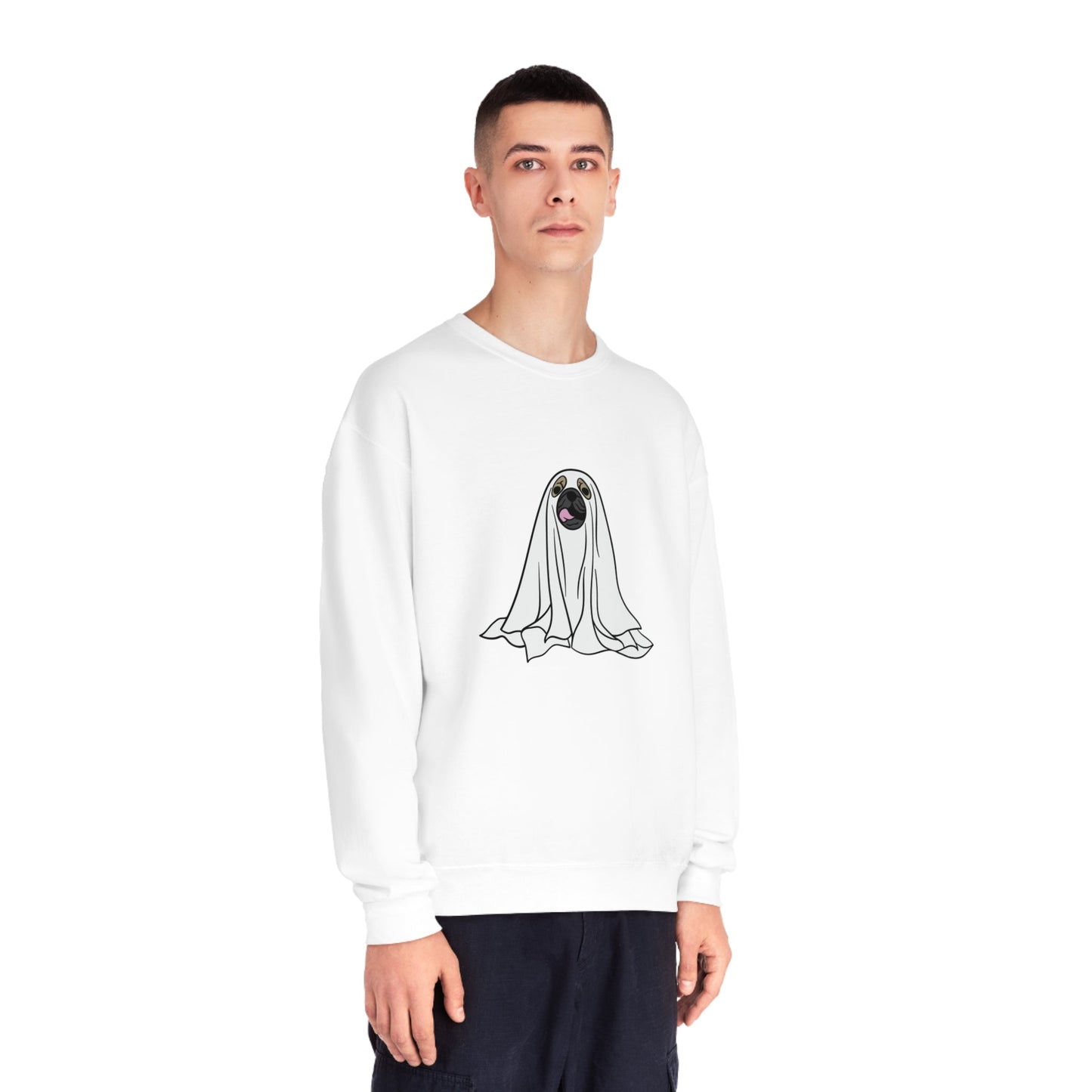Pug Ghost Unisex Crewneck Sweatshirt - Witcheasy