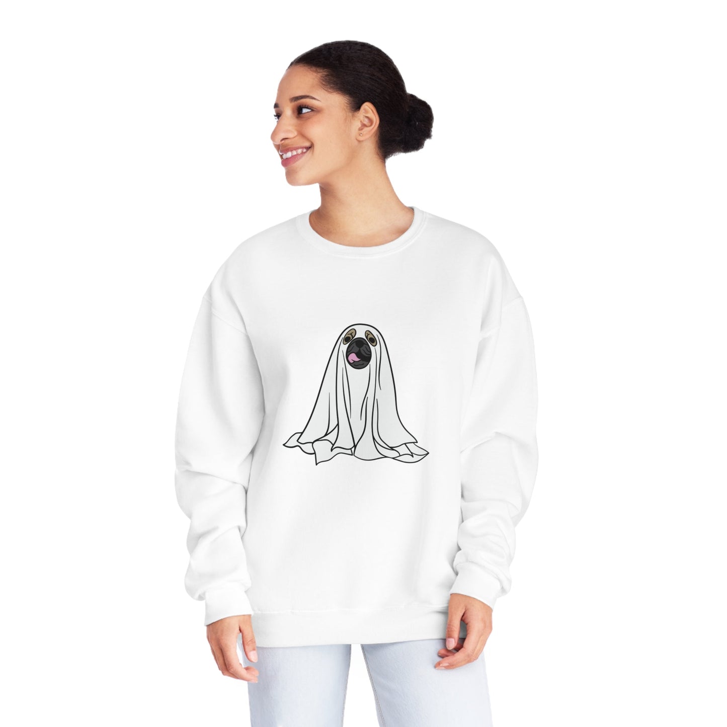 Pug Ghost Unisex Crewneck Sweatshirt - Witcheasy