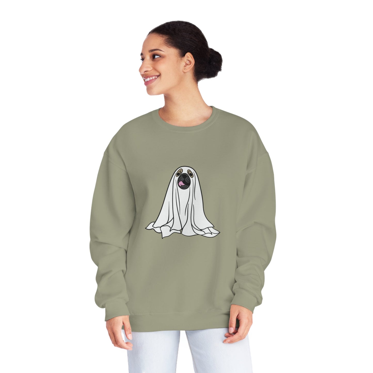 Pug Ghost Unisex Crewneck Sweatshirt - Witcheasy