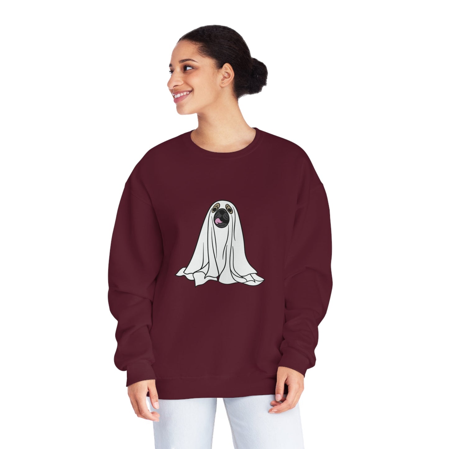 Pug Ghost Unisex Crewneck Sweatshirt - Witcheasy