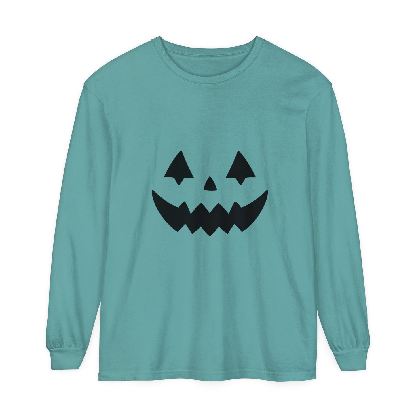Pumpkin Face Simple Unisex Long Sleeve T-Shirt - Witcheasy