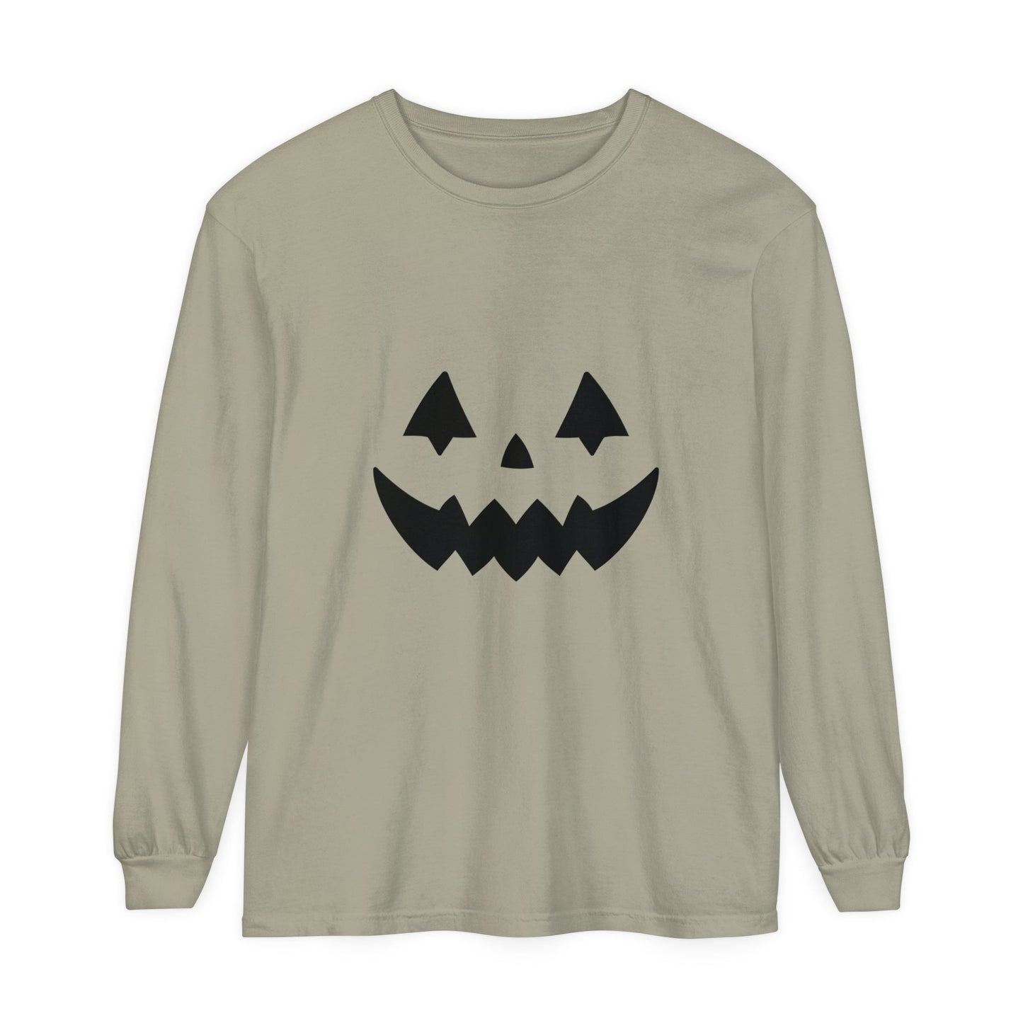 Pumpkin Face Simple Unisex Long Sleeve T-Shirt - Witcheasy