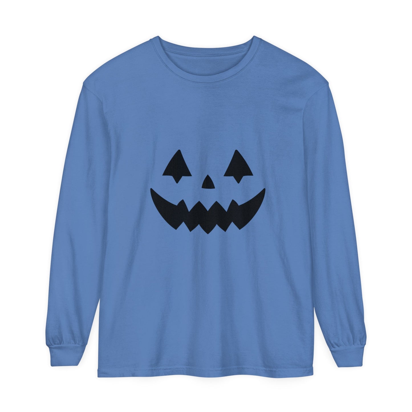 Pumpkin Face Simple Unisex Long Sleeve T-Shirt - Witcheasy