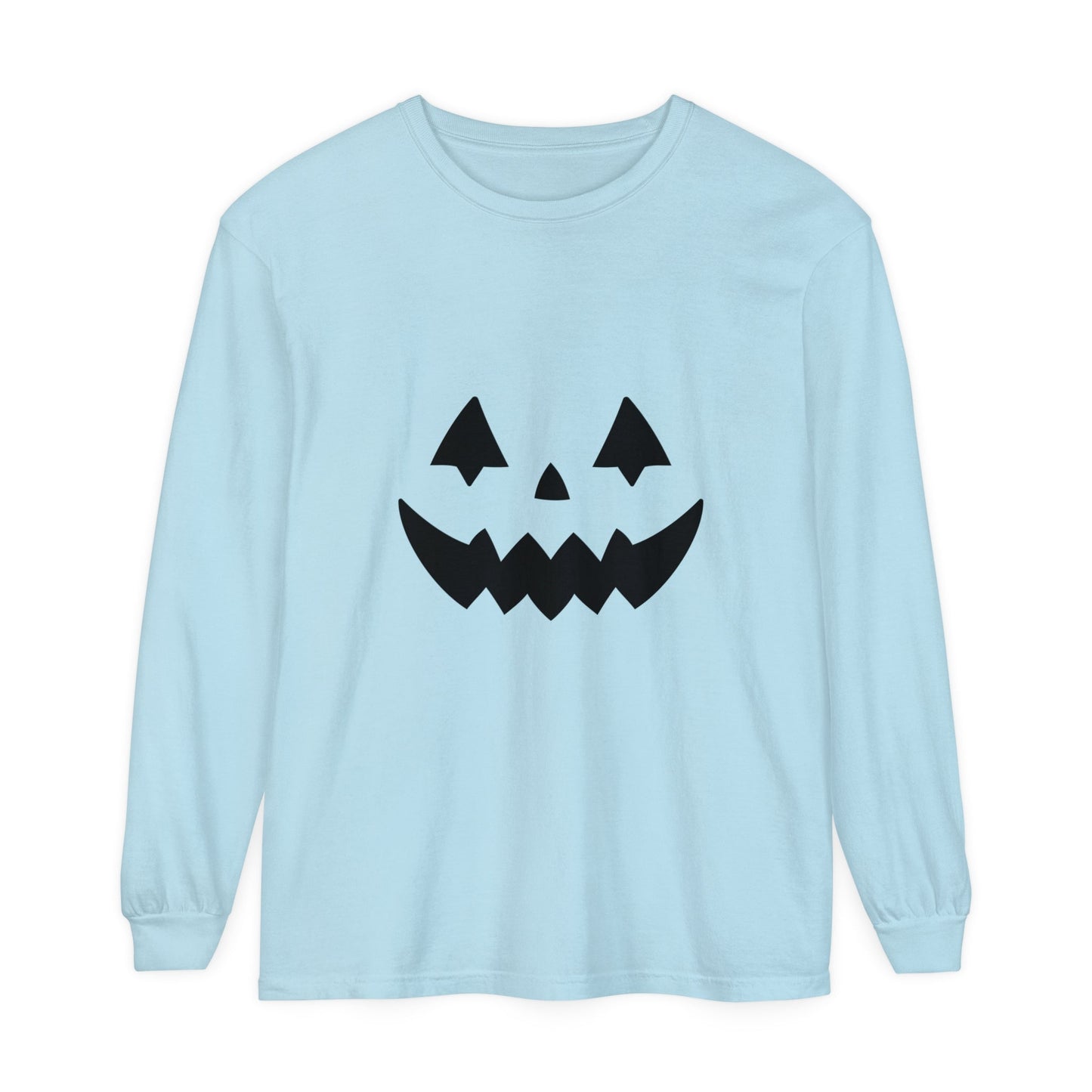 Pumpkin Face Simple Unisex Long Sleeve T-Shirt - Witcheasy