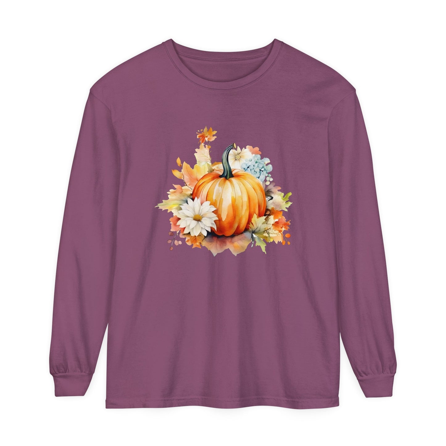 Pumpkin Foliage Unisex Long Sleeve T-Shirt - Witcheasy