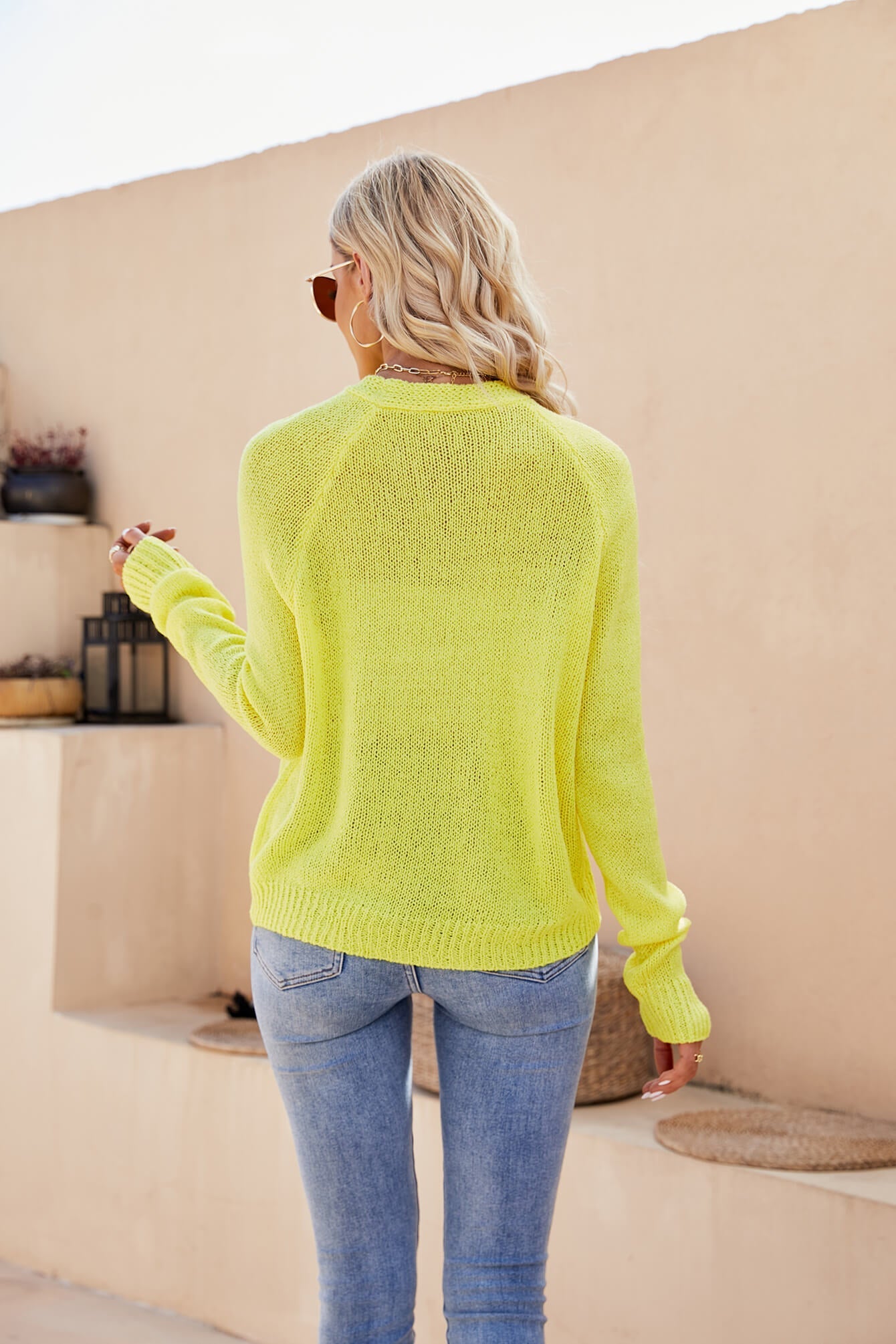 Raglan Sleeve Button Front Cardigan - Witcheasy