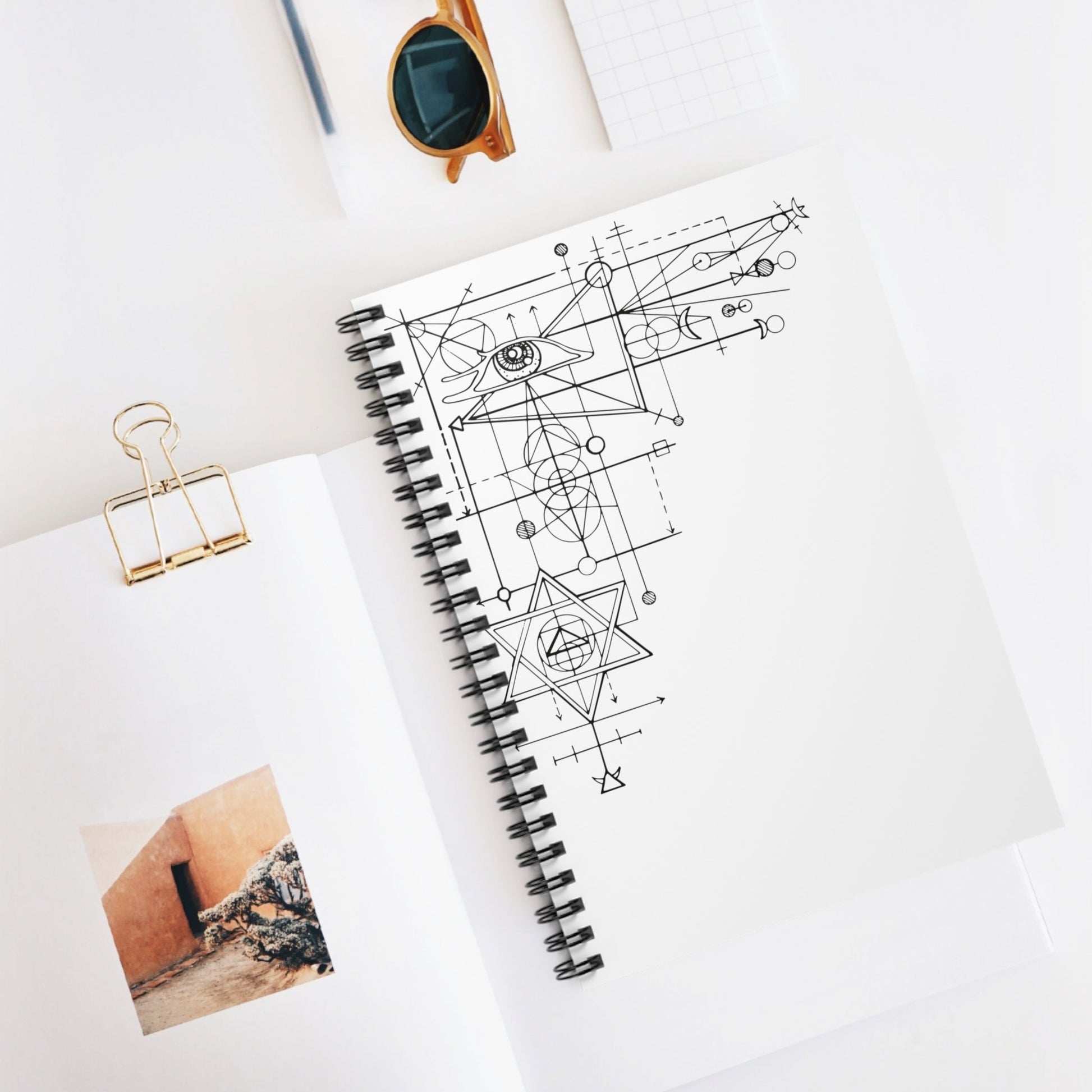 Sacred Geo - Spiral Notebook - Ruled Line - Witcheasy