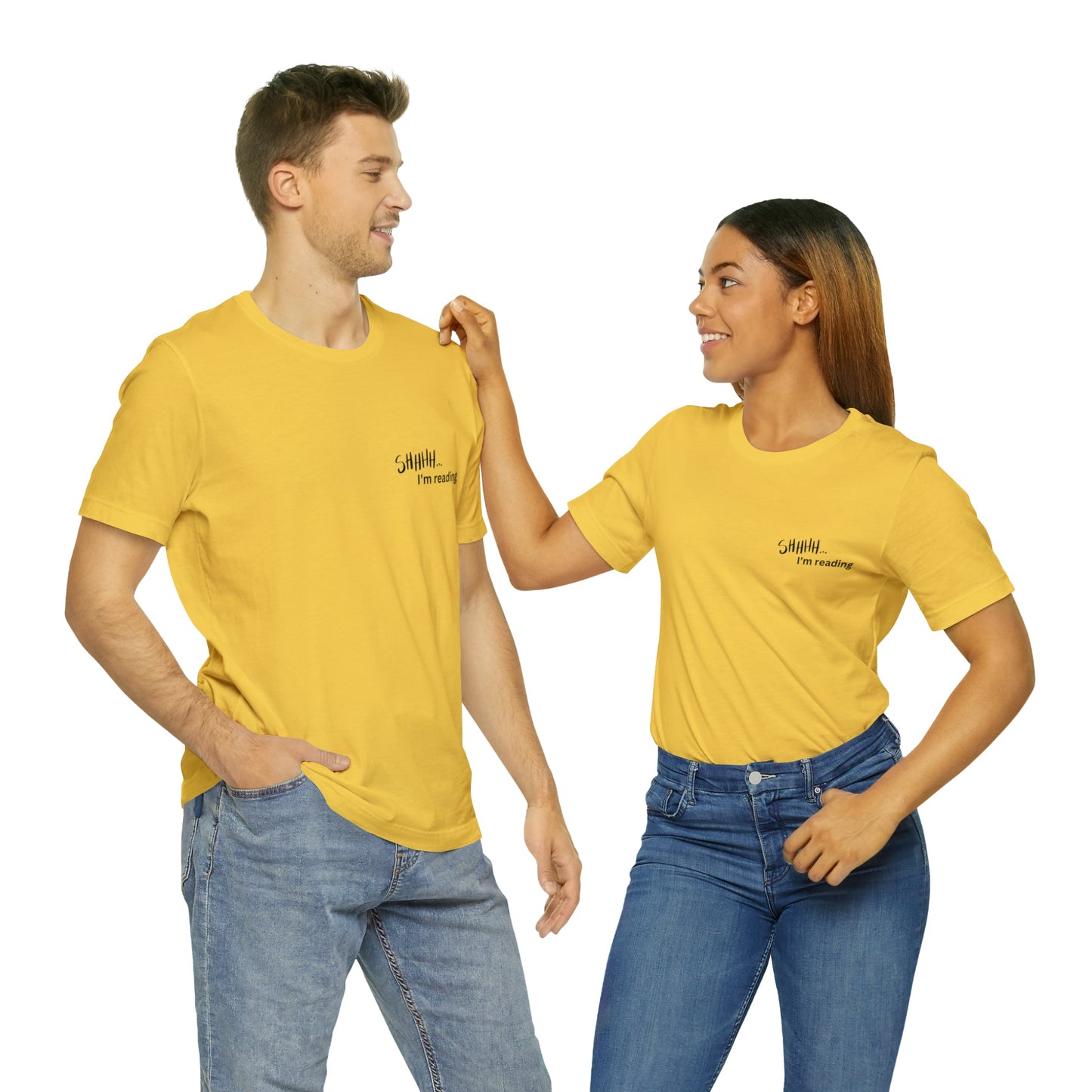 Shh Reading Unisex Jersey Short Sleeve Tee - Witcheasy