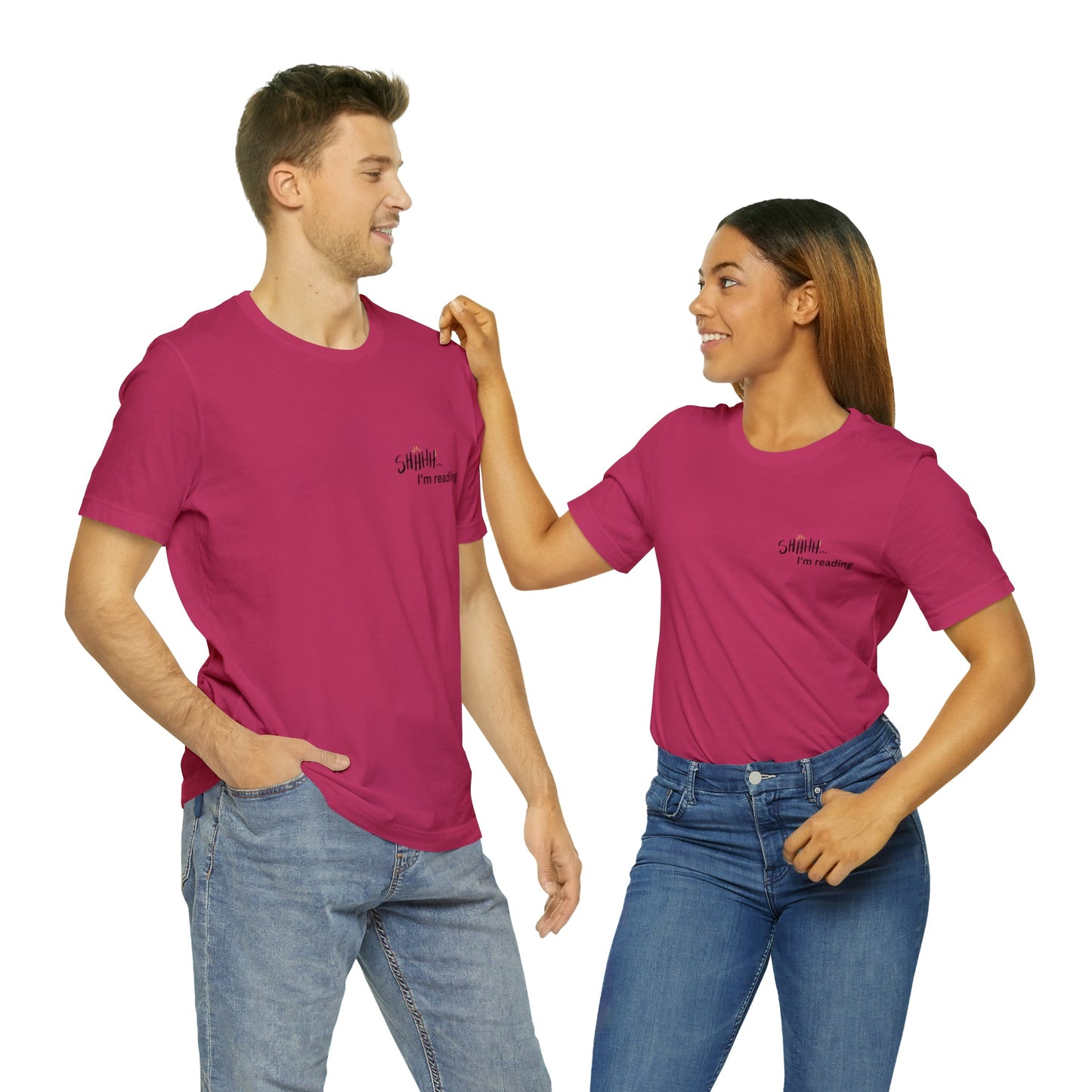 Shh Reading Unisex Jersey Short Sleeve Tee - Witcheasy