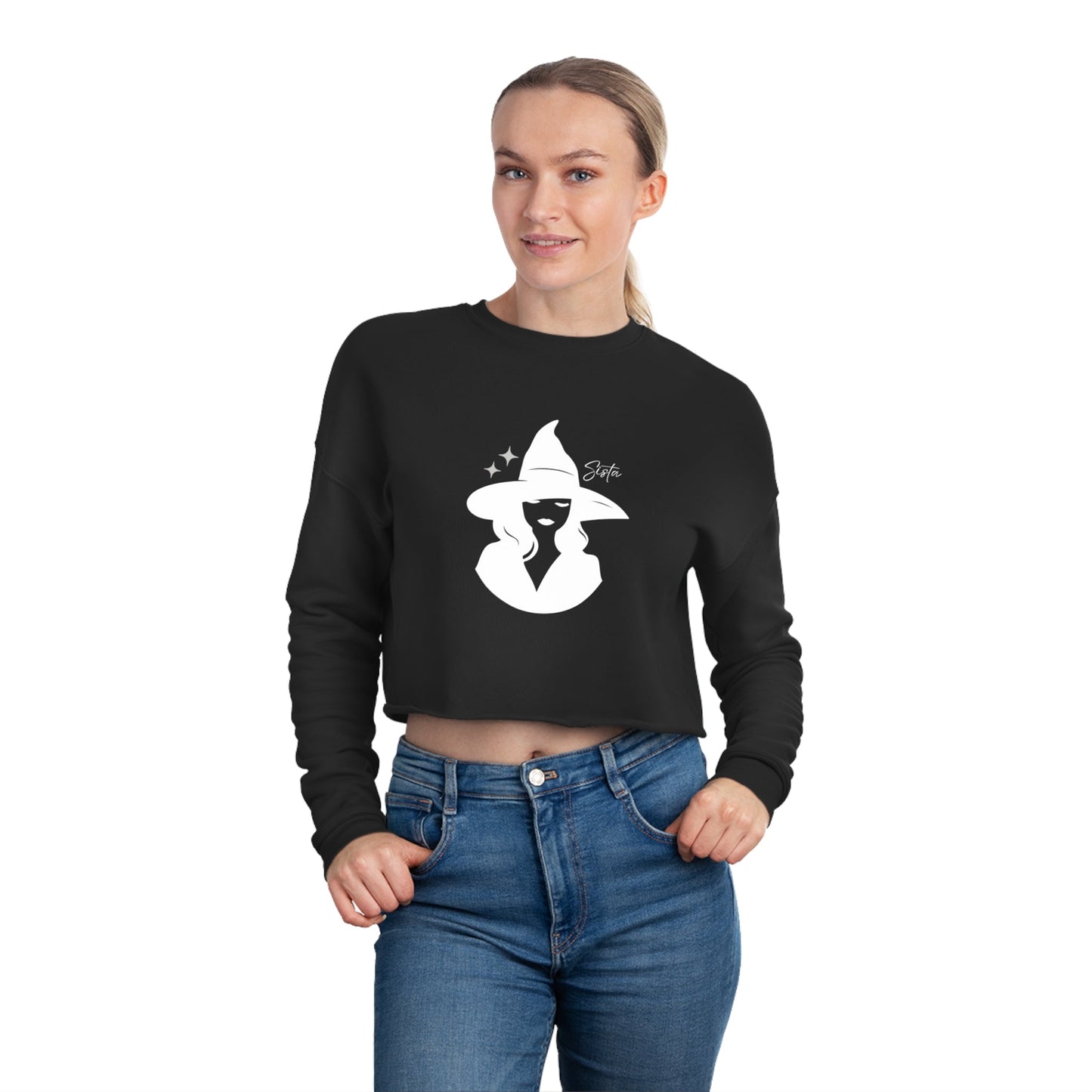 Sista Witch Women's Cropped Sweatshirt - Witcheasy
