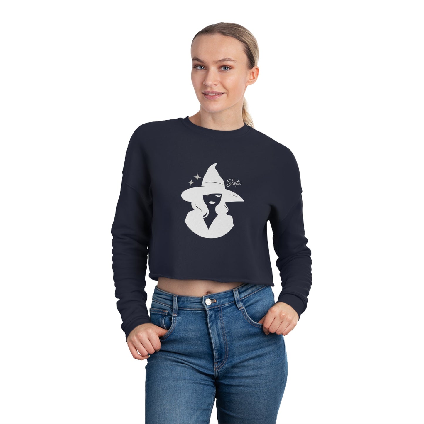 Sista Witch Women's Cropped Sweatshirt - Witcheasy